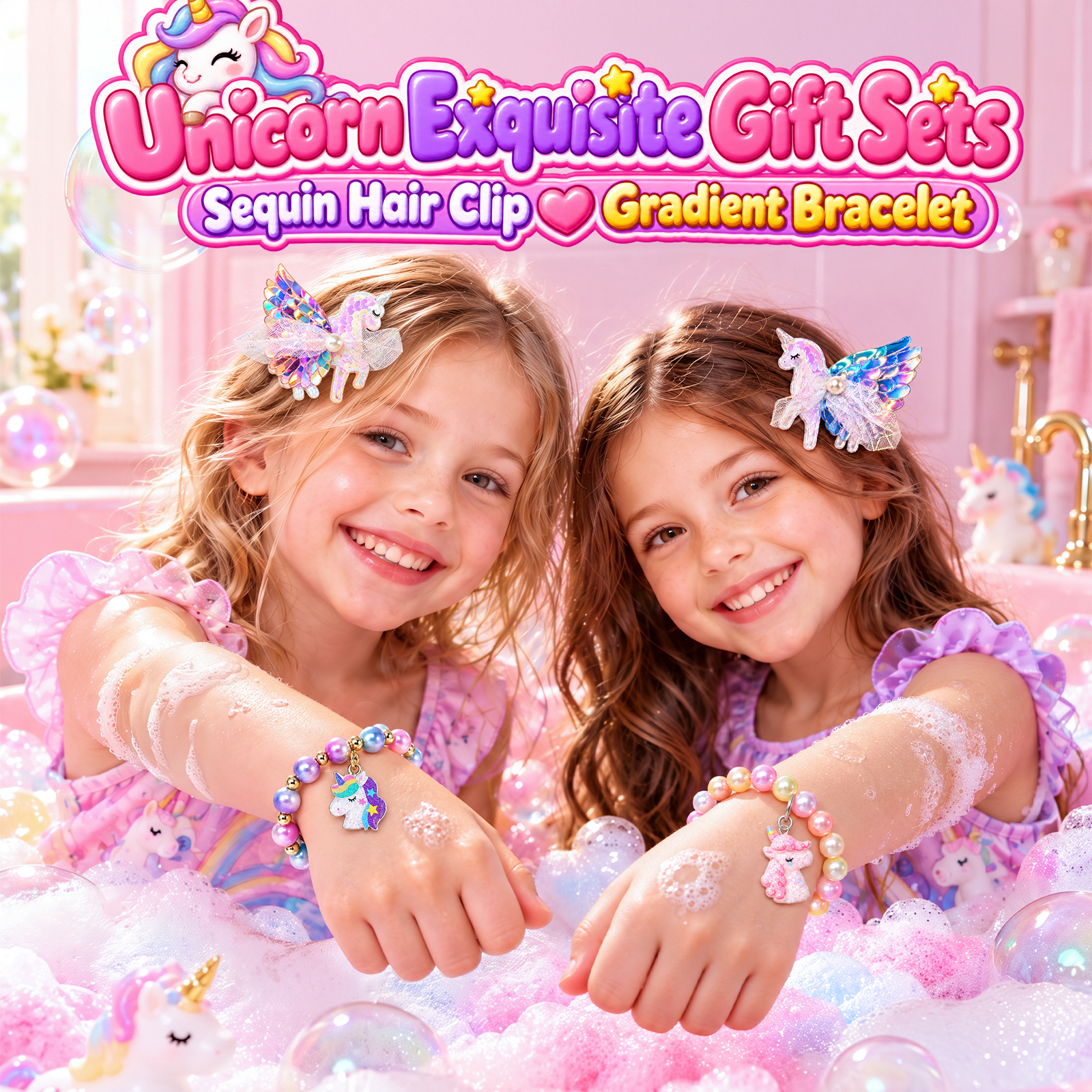 Aofmee Kids Bath Bombs, with Surprise Beauty Toys Gift Inside, Natural Organic Kids Bubble Bath Fizzy, Christmas Birthday Gift Set for Girls, 12 Pcs