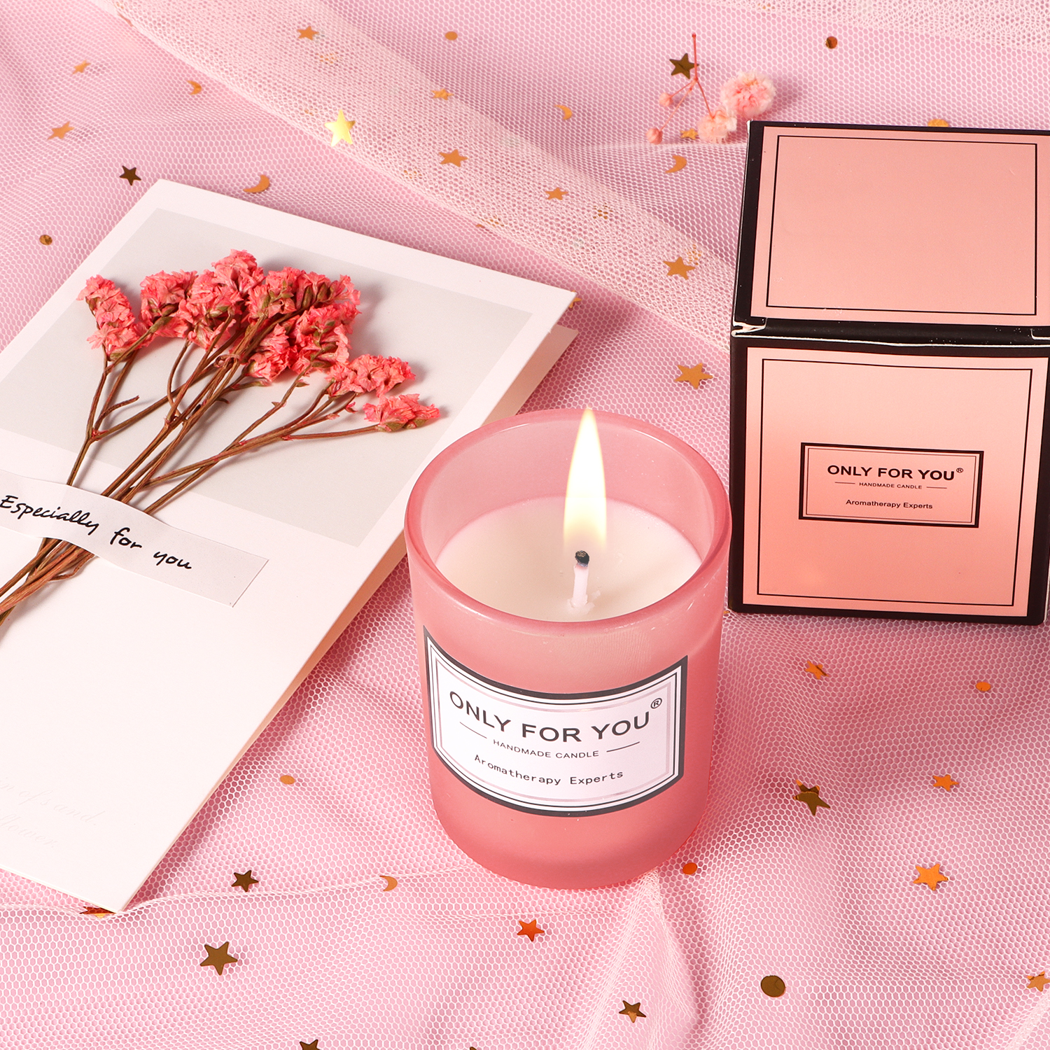 Aofmee Spa Gift Baskets for Women, 8 Pcs Rose Bath Gift Set, Beauty Body Birthday Christmas Gifts for Her, Self Care Get Well Retirement Appreciation Gifts, Pink