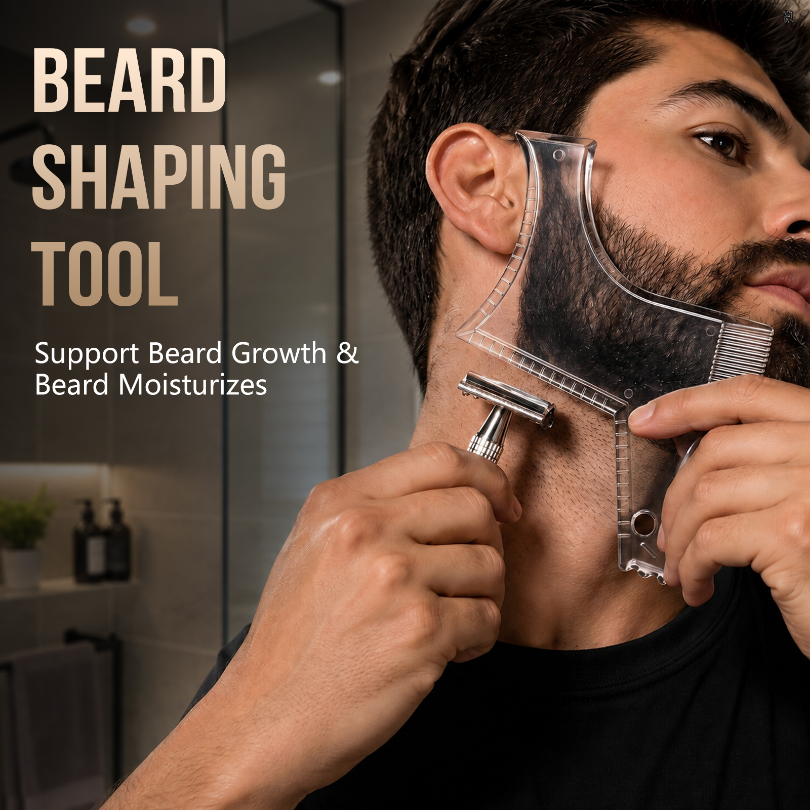 Aofmee Beard Care Gift Set for Men – 10Pack Grooming Kit with Beard Oil, Balm - Sandalwood Scent