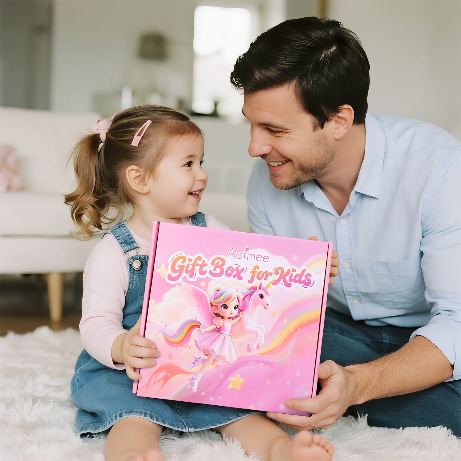 Aofmee Unicorn Gift Baskets for Girls, 12 Pcs Pink Purple Spa Bath and Body Sets with Educational Gift, Beauty Birthday Christmas for Her Daughter