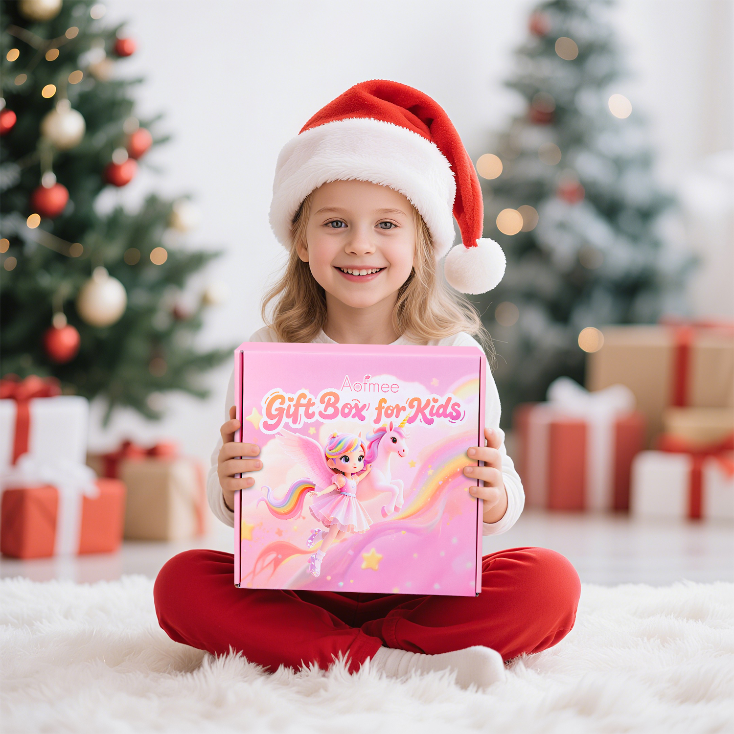 Aofmee Unicorn Gift Baskets for Girls, 12 Pcs Pink Purple Spa Bath and Body Sets with Educational Gift, Beauty Birthday Christmas for Her Daughter