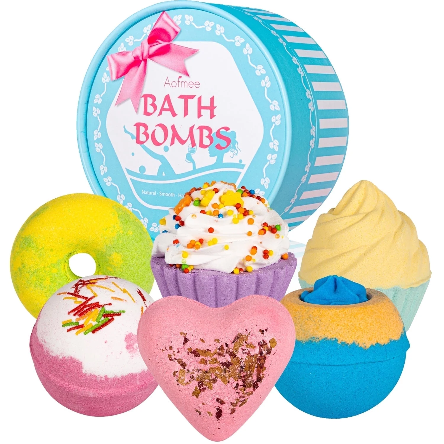 Aofmee 6 Bubble Bombs Luxurious Bath Bombs and Self Care for Women 2024