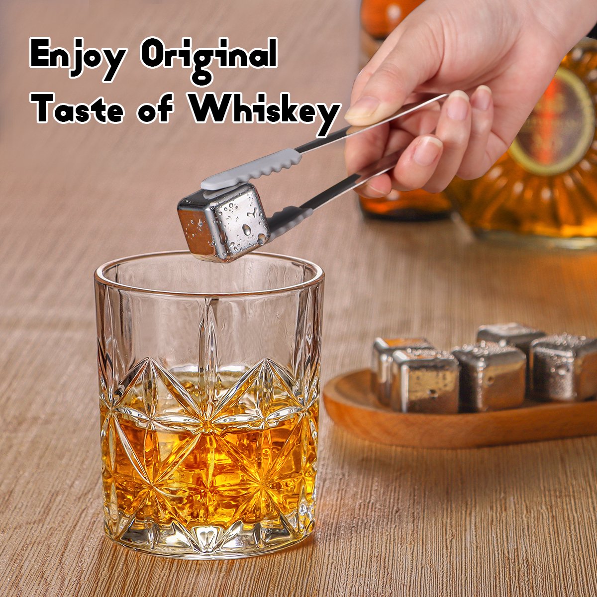 Drinking Whiskey Set of 2, Glass for Scotch Bourbon Liquor and Cocktail Drinks