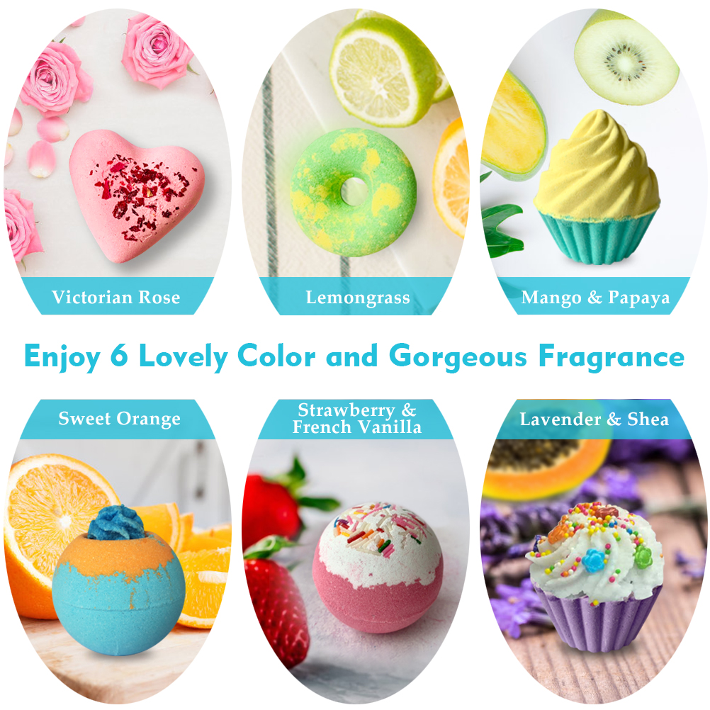 Aofmee 6 Bubble Bombs Luxurious Bath Bombs and Self Care for Women 2024