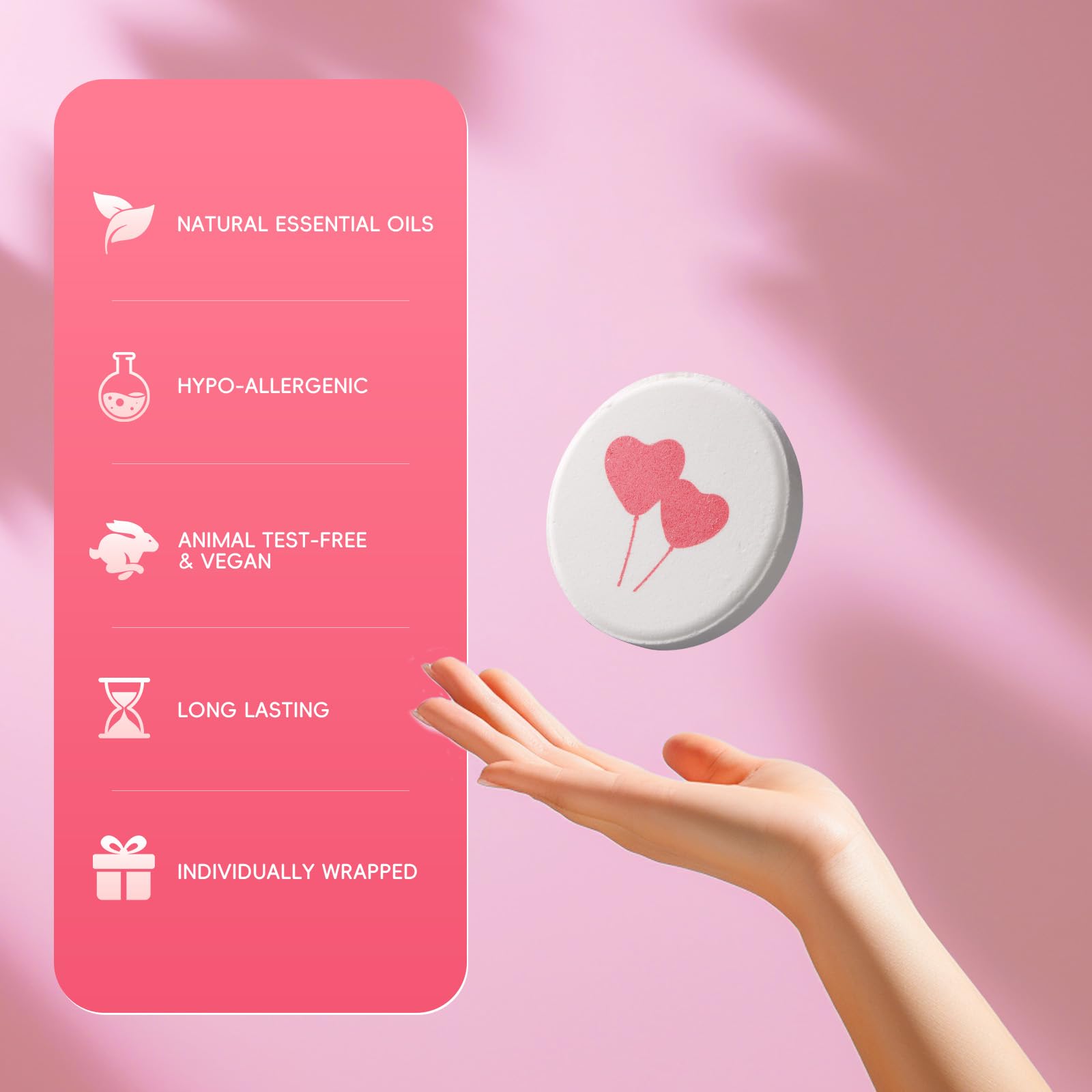 Aofmee Shower Steamers Aromatherapy - Variety Pack of 8 Shower Bombs with Essential Oils, Valentines Day Gifts Relaxation Birthday Gifts for Women and Men, Luxury Self Care Shower Bath Bombs Gift Set 