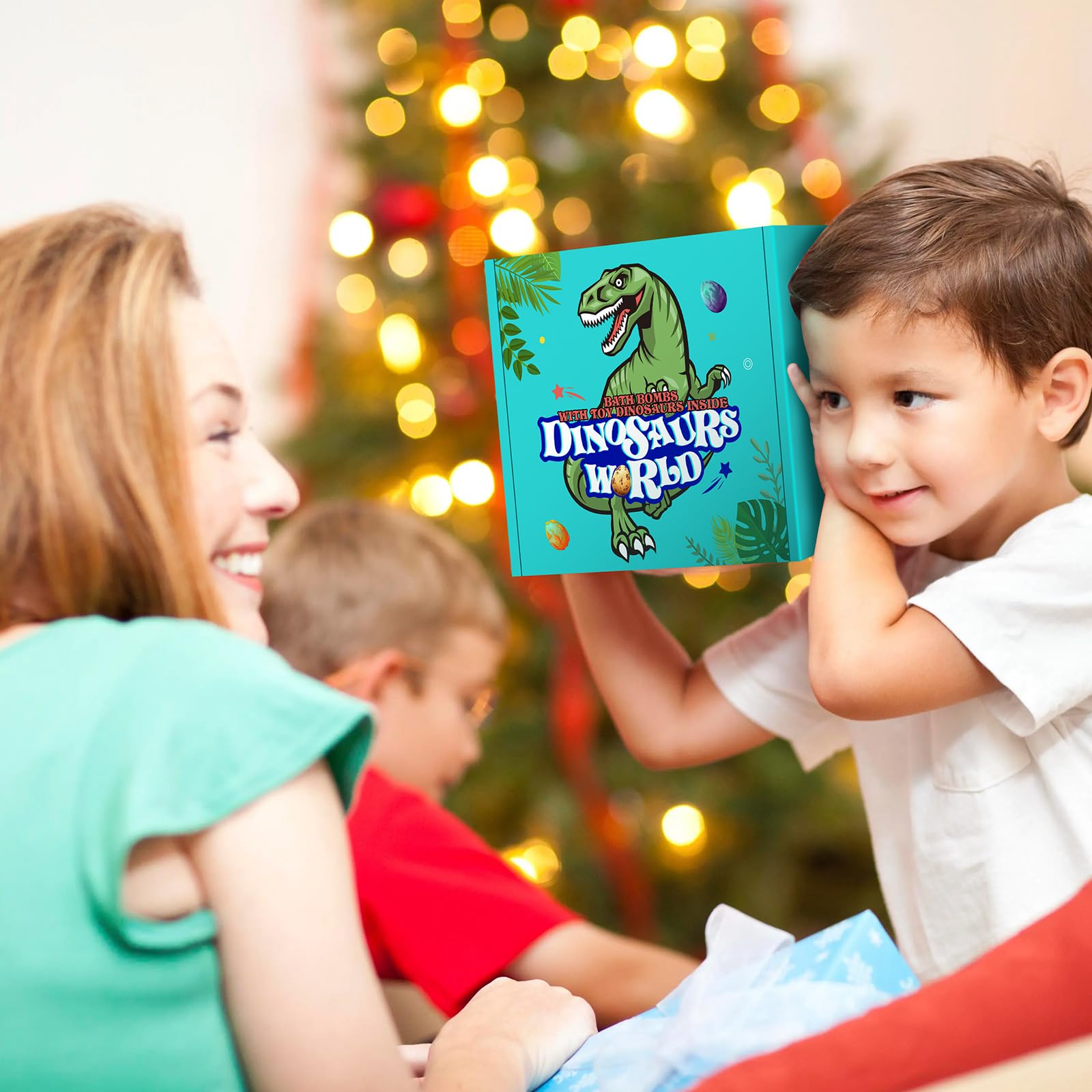 Bath Bombs, Aofmee Bath Bombs for Kids with Surprise Inside, Dinosaur Bath Bombs for Girls Boys, Handmade Bubble Dinosaur Eggs Bath Bomb Ideas for Halloween Christmas Easter Birthday Gift Set 