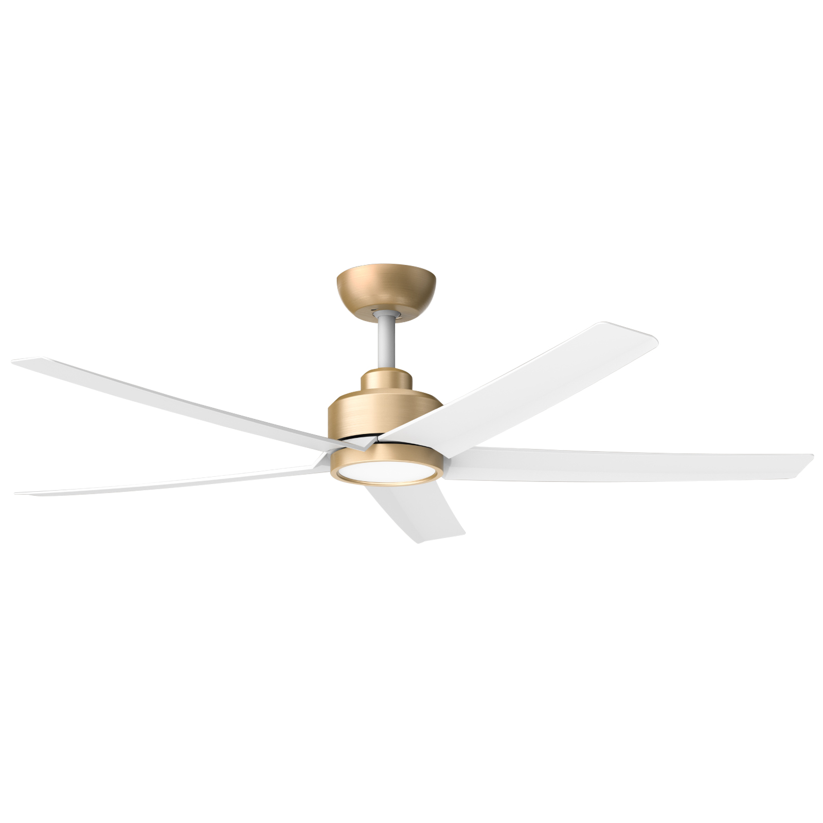  52 inch Ceiling Fans with Lights and Remote Control Ultra Quiet DC Motor 3 Color Temperatures Modern Ceiling Fan for Bedroom Kitchen Indoor Covered Outdoor Gold