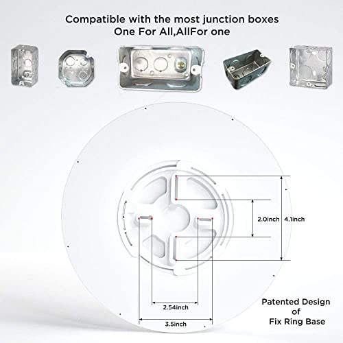 C3 Series Flush Mount LED Ceiling Light Fixture,12 inch&15.8 inch ,3000/3500/4000/5000/6500K Selectable Ceiling Light, 5 Colors in 1