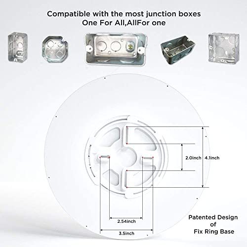 C3 Series Flush Mount LED Ceiling Light Fixture,12 inch&15.8 inch ,3000/3500/4000/5000/6500K Selectable Ceiling Light, 5 Colors in 1