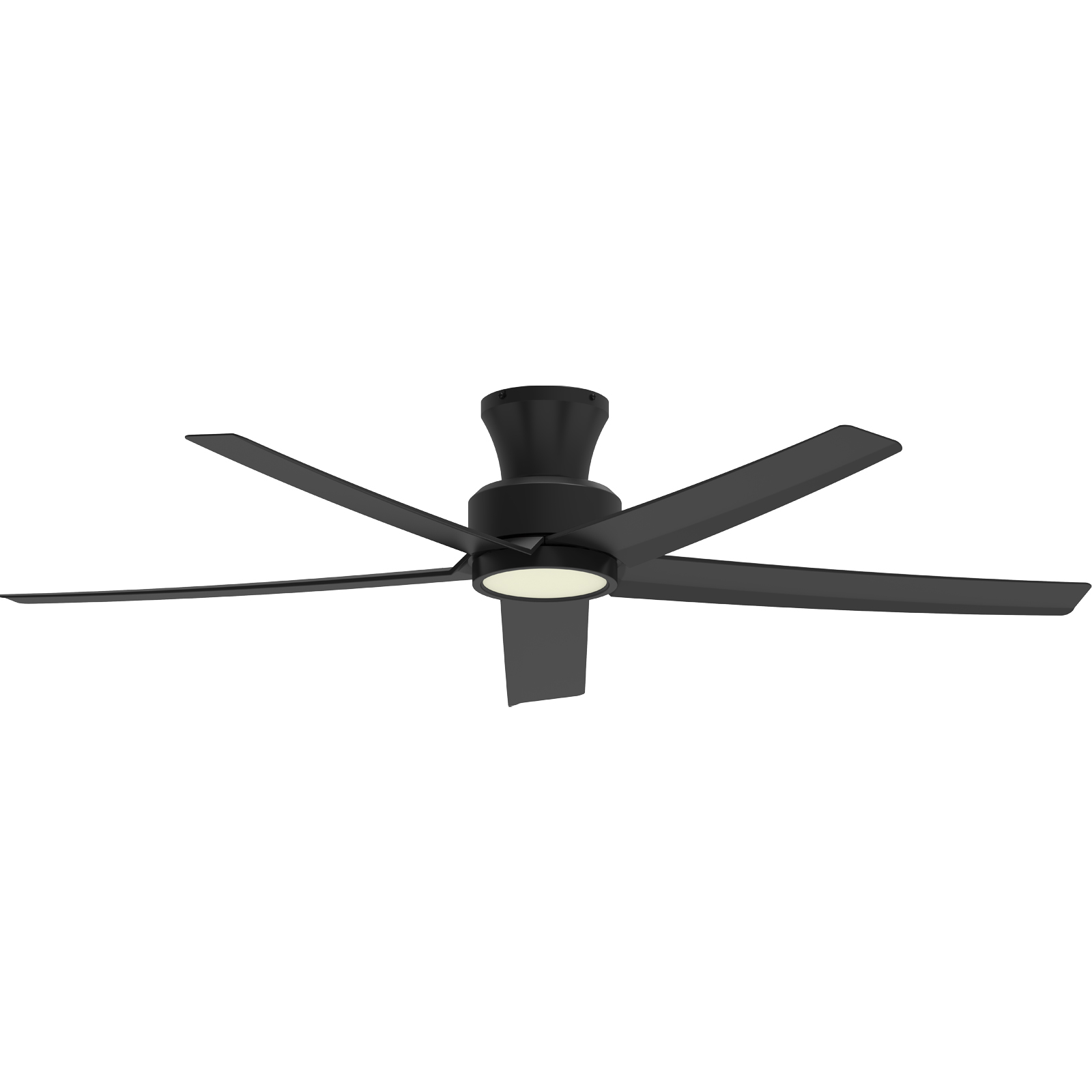 TALOYA 52 inch Ceiling Fans with Lights,Remote Control Multifunctional Quiet Fan with Three Color Temperature and Dimmable Light with Reversible Blades Black
