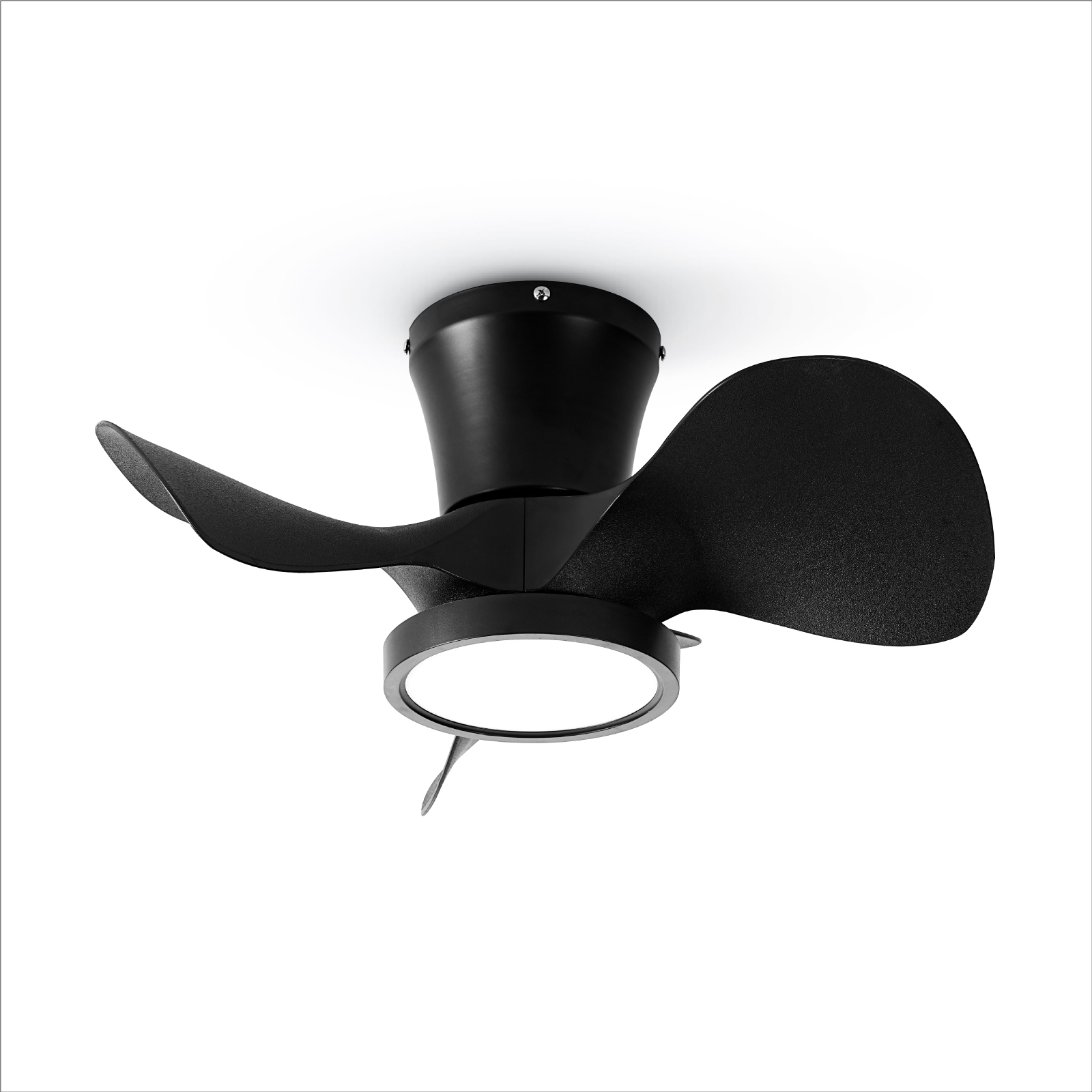 Ceiling Fan with LED Light 22 inch Large Air Volume Remote Control for Kitchen Bedroom Dining Room Patio 15W light