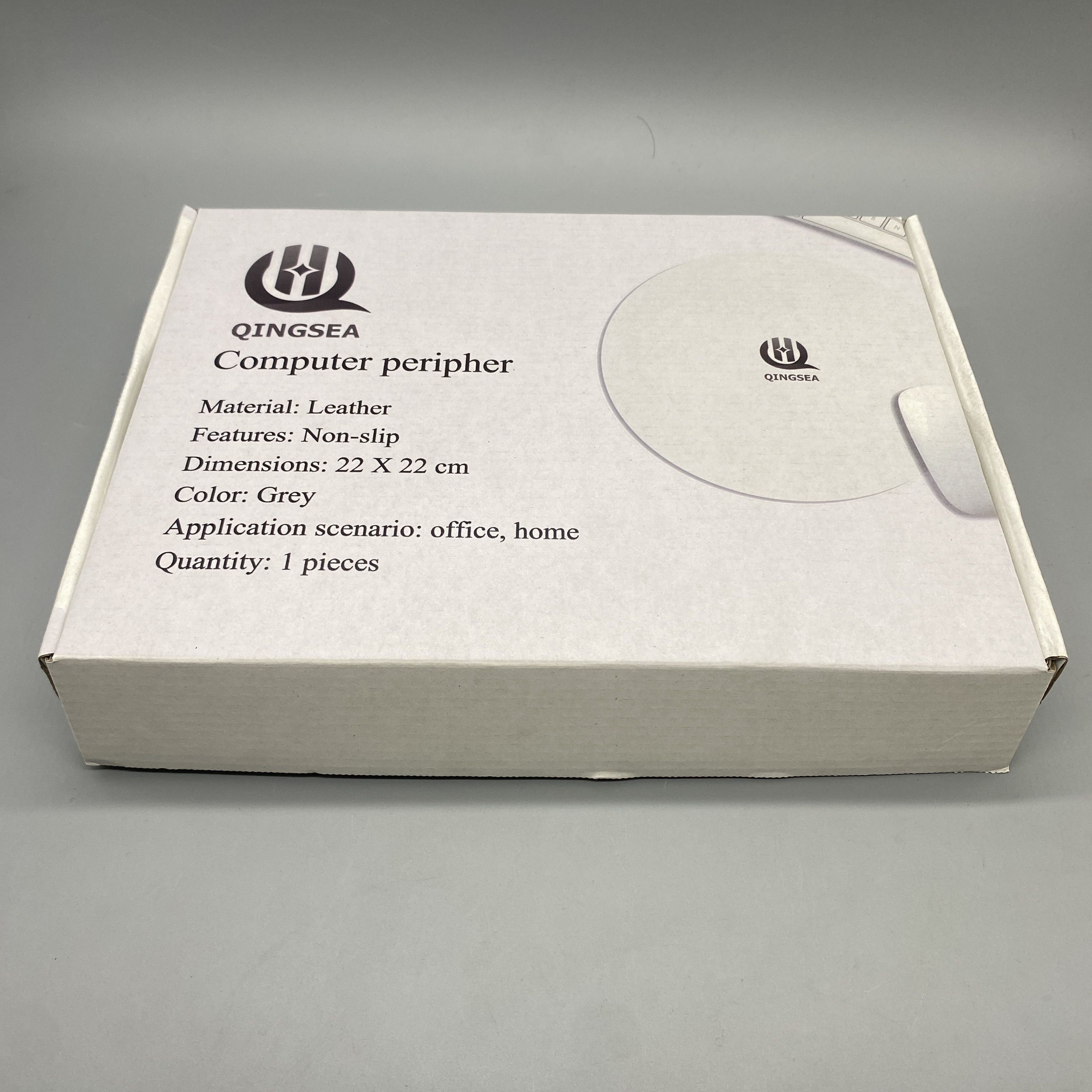 QINGSEA Q Computer peripherals - Anti-Slip, 22x22cm, Gray - Ideal for Office and Home Use