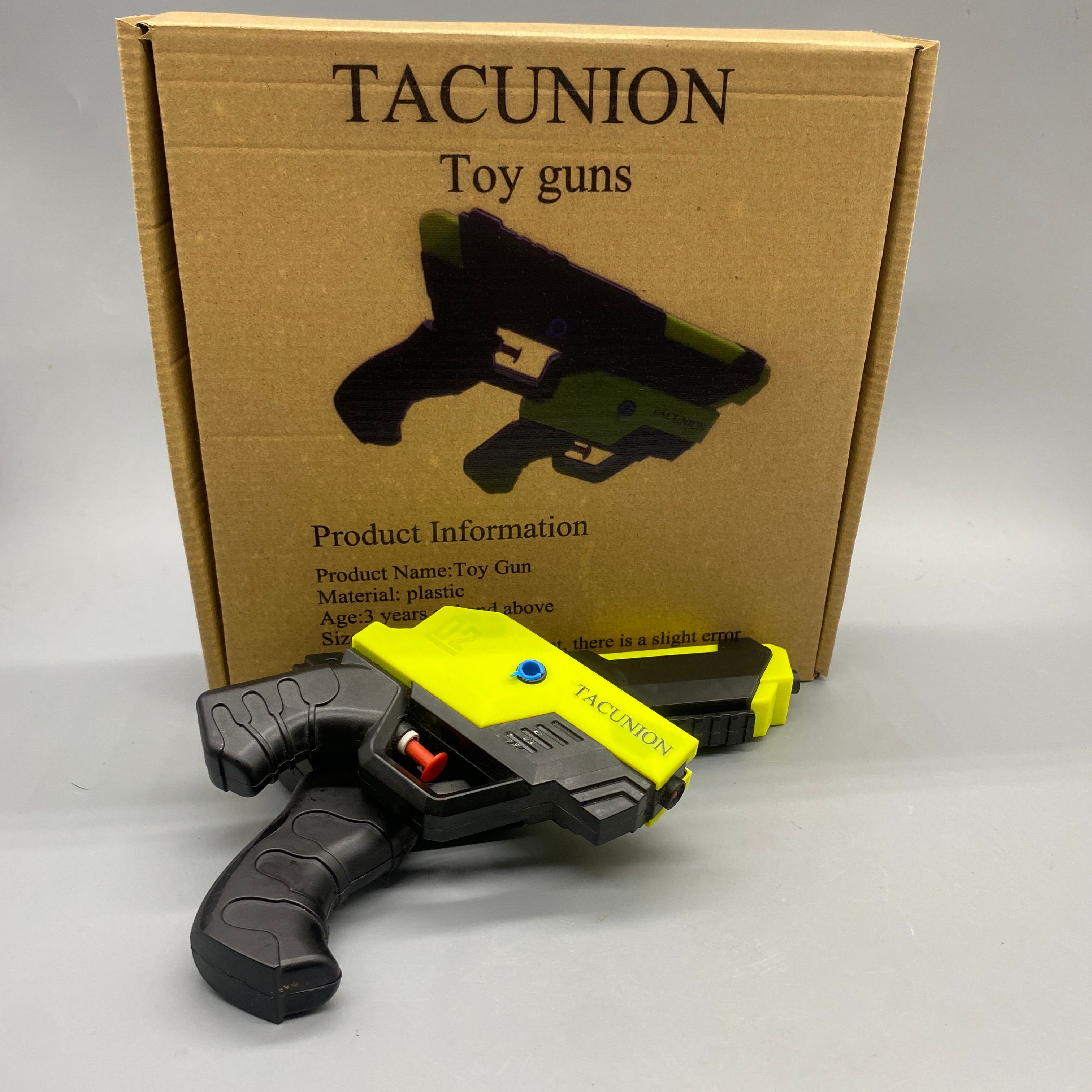 TACUNION Toy Guns , Plastic Handheld Pistols, 2-in-1 Combos, Safe and Fun for Ages 3+, 22x15x4cm