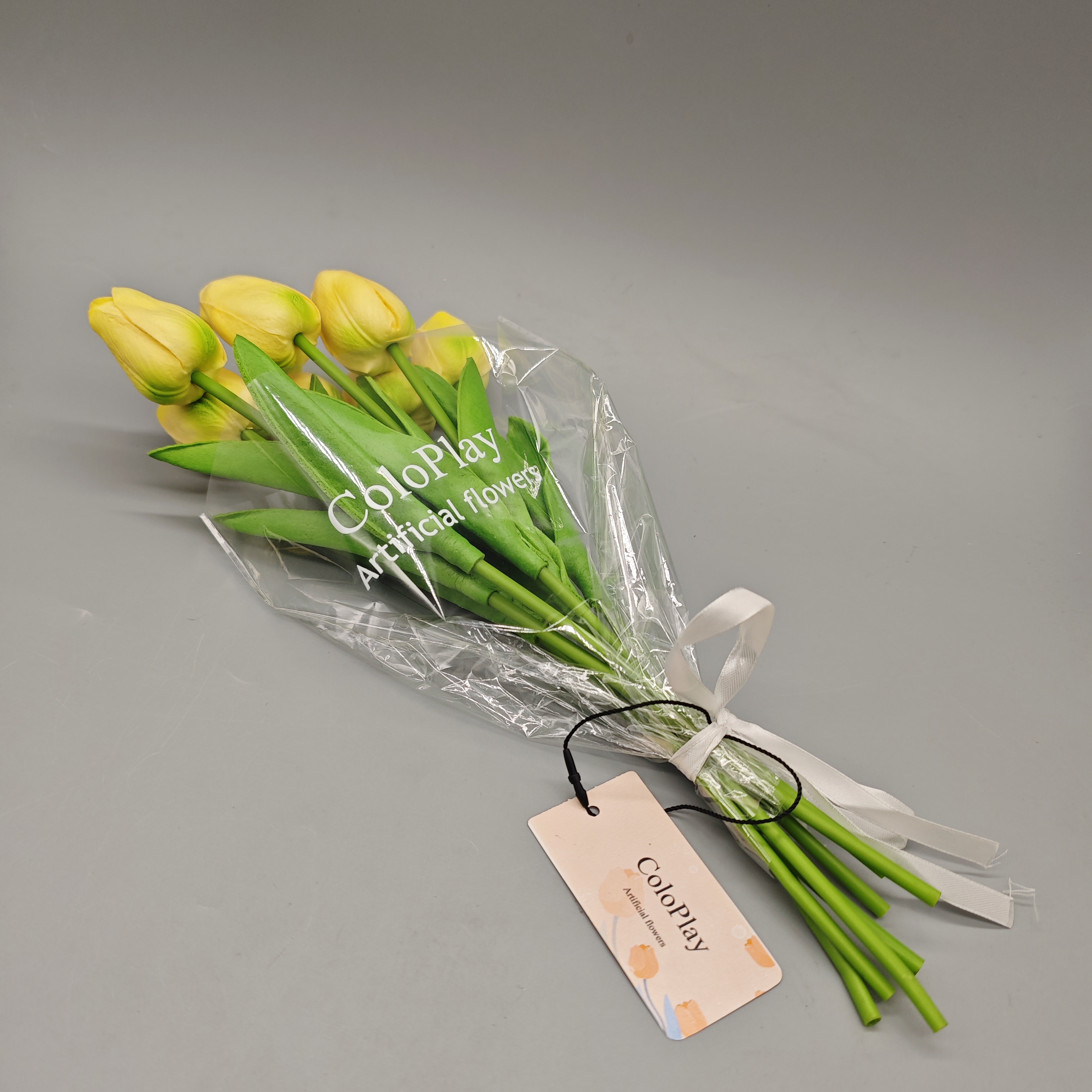 ColoPlay Artificial Tulip Flowers - Realistic Plastic, 33x3.5x3.5 cm, Perfect for Home Decor, Long-Lasting, Easy Maintenance