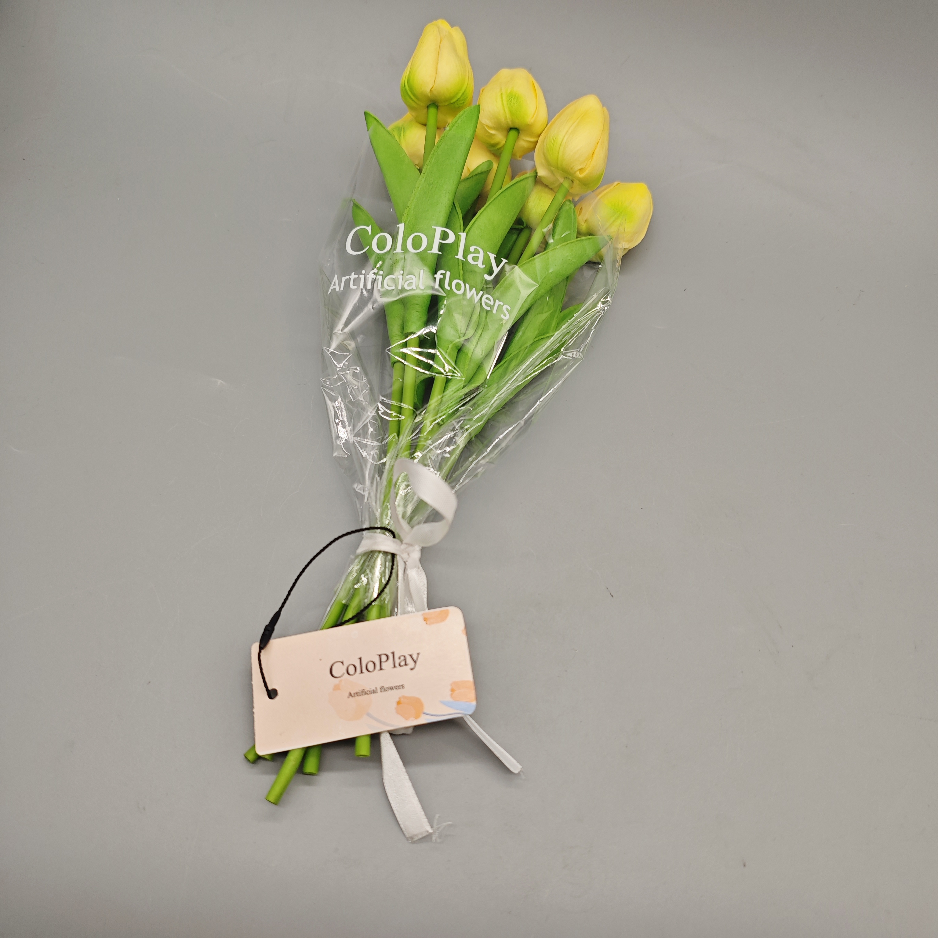 ColoPlay Artificial Tulip Flowers - Realistic Plastic, 33x3.5x3.5 cm, Perfect for Home Decor, Long-Lasting, Easy Maintenance