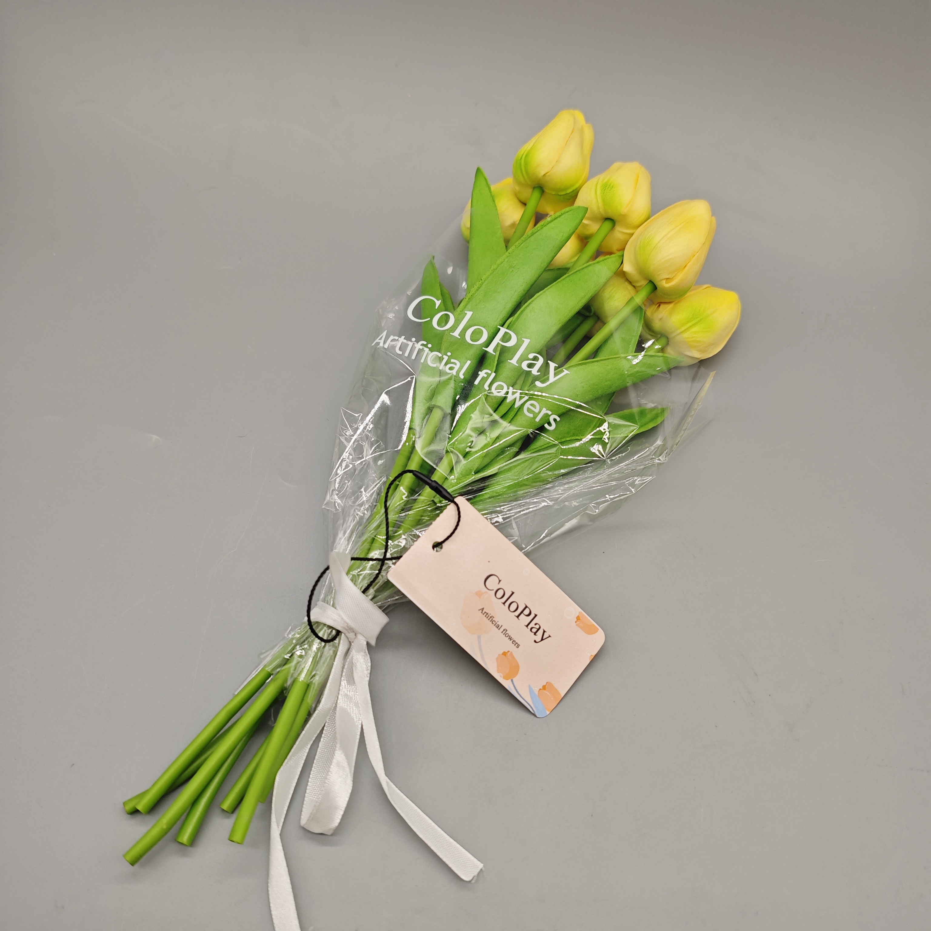 ColoPlay Artificial Tulip Flowers - Realistic Plastic, 33x3.5x3.5 cm, Perfect for Home Decor, Long-Lasting, Easy Maintenance