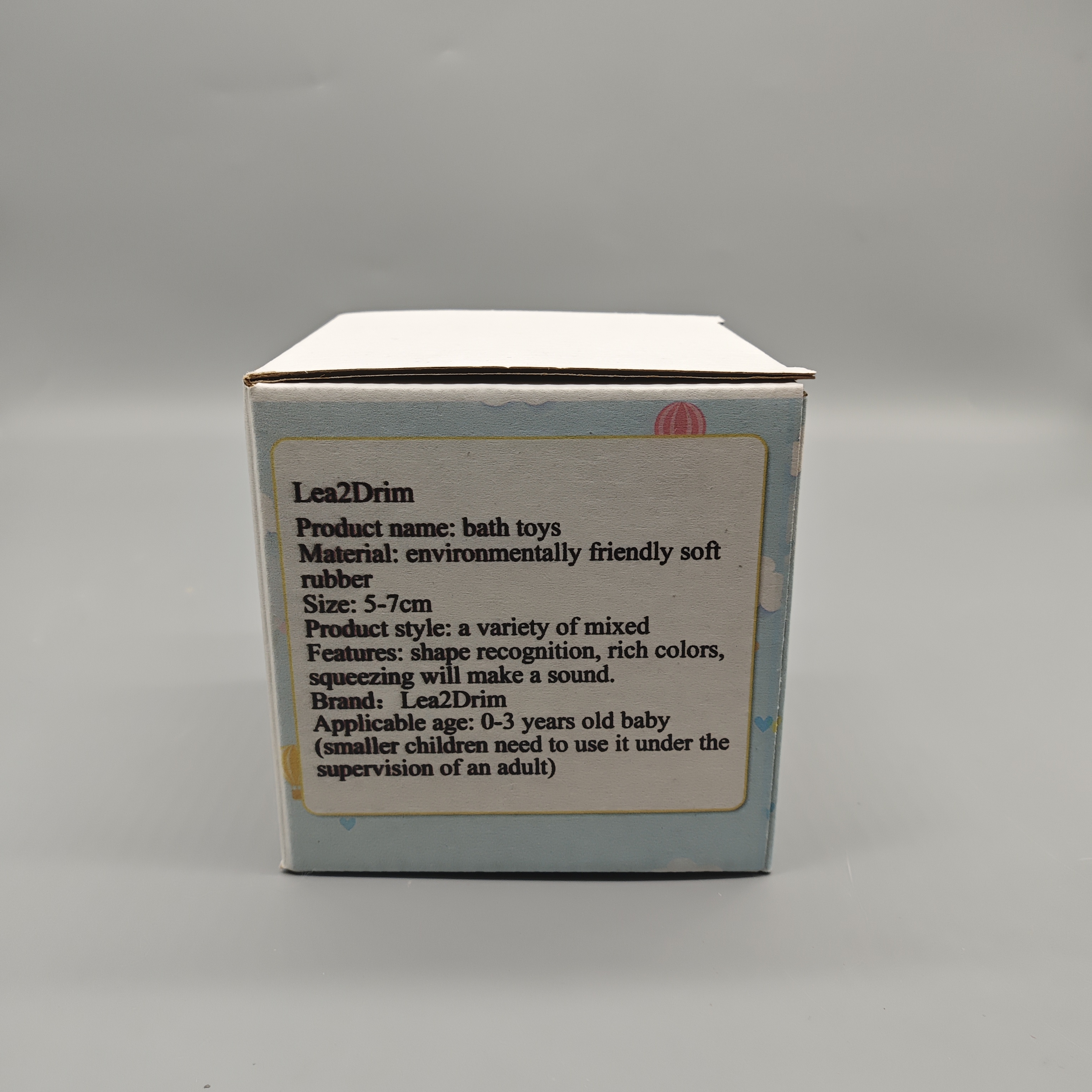 Lea2Drim Bath Toys for Babies, 5–7cm Soft Rubber Animal & Dinosaur Shapes, Squeaky & Colorful Sensory Toys, BPA-Free for 0–3 Year Olds, Mixed Set