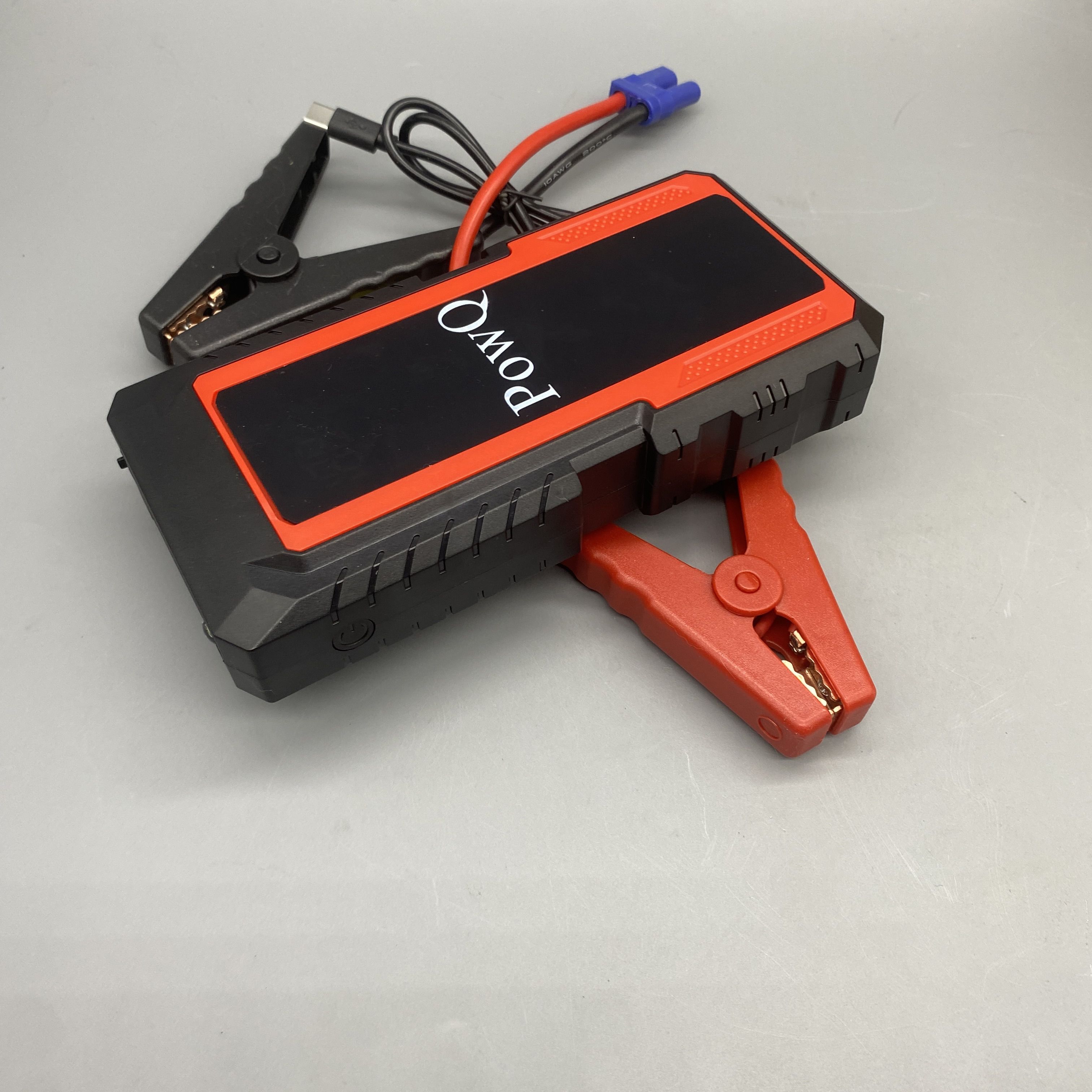 PowQ Battery Jump Starter - Smart Protection, Voltage Regulator, Temperature & Current Protection, Anti-Magnetic, Overcharge Protection, Polymer Physical Electricity