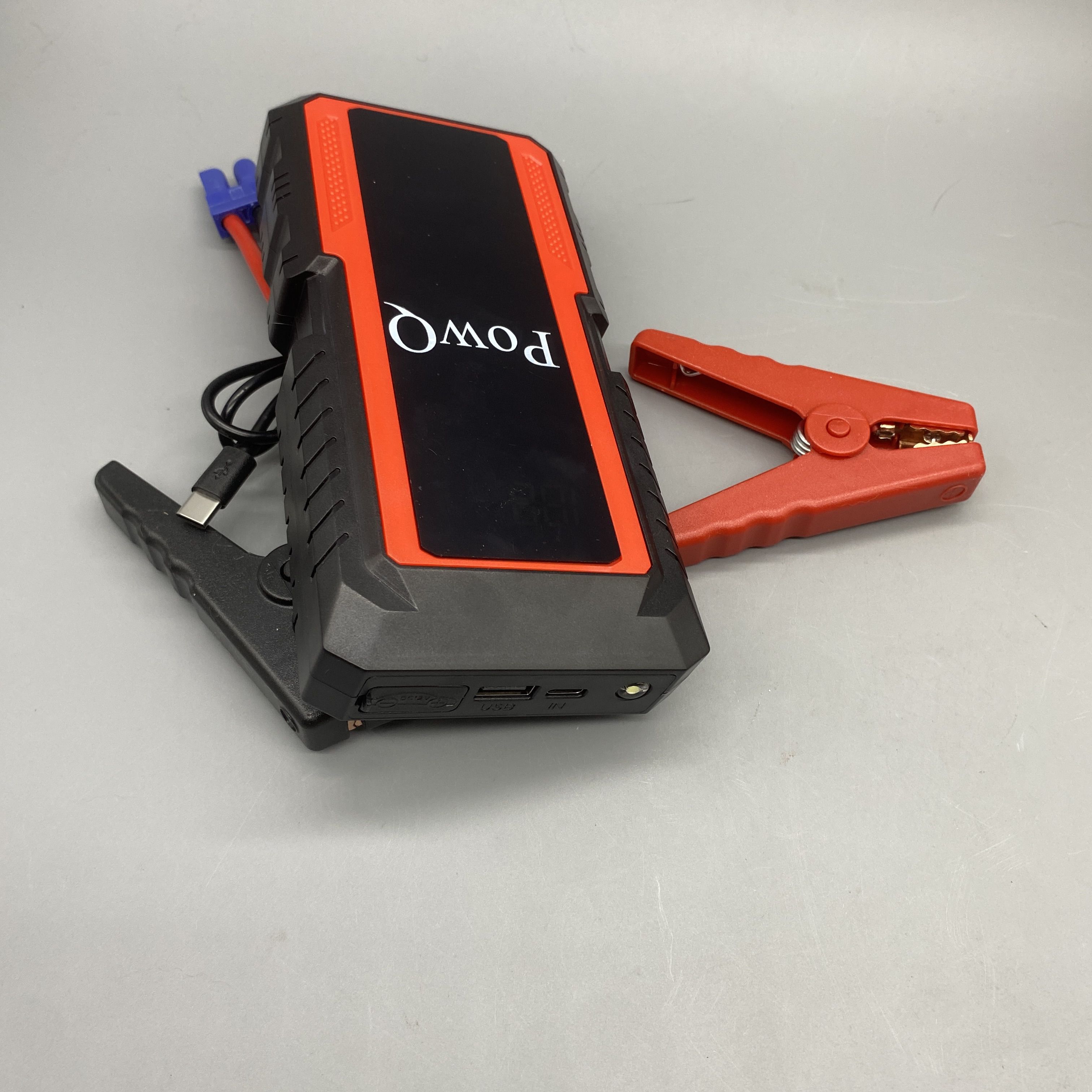 PowQ Battery Jump Starter - Smart Protection, Voltage Regulator, Temperature & Current Protection, Anti-Magnetic, Overcharge Protection, Polymer Physical Electricity