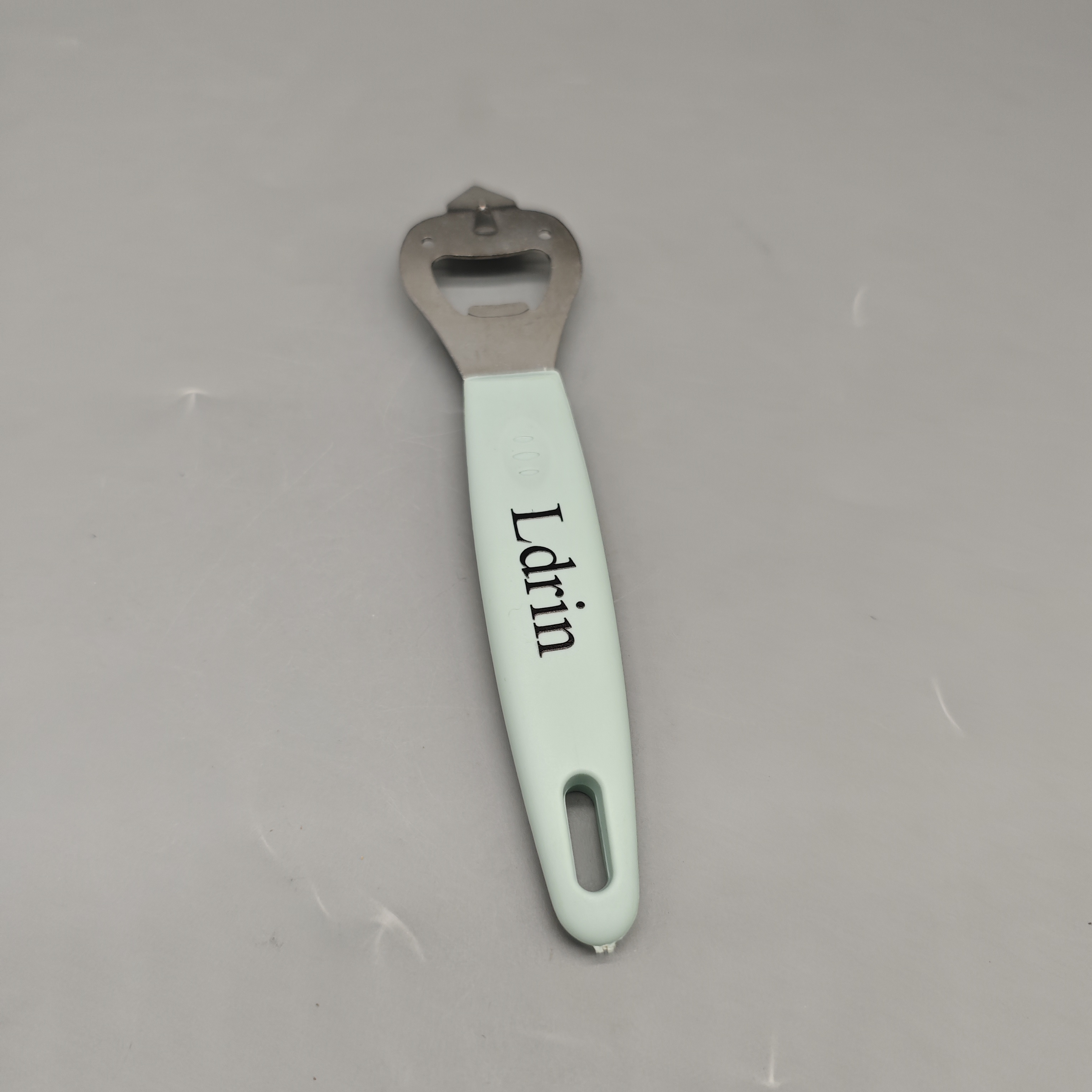 Ldrin Bottle Openers Stainless Steel Beer Can Opener with PP Handle, 7.5x17x0.6in Green Bottle Cap Remover, Lightweight 38g Manual Bar Tool for Home & Kitchen