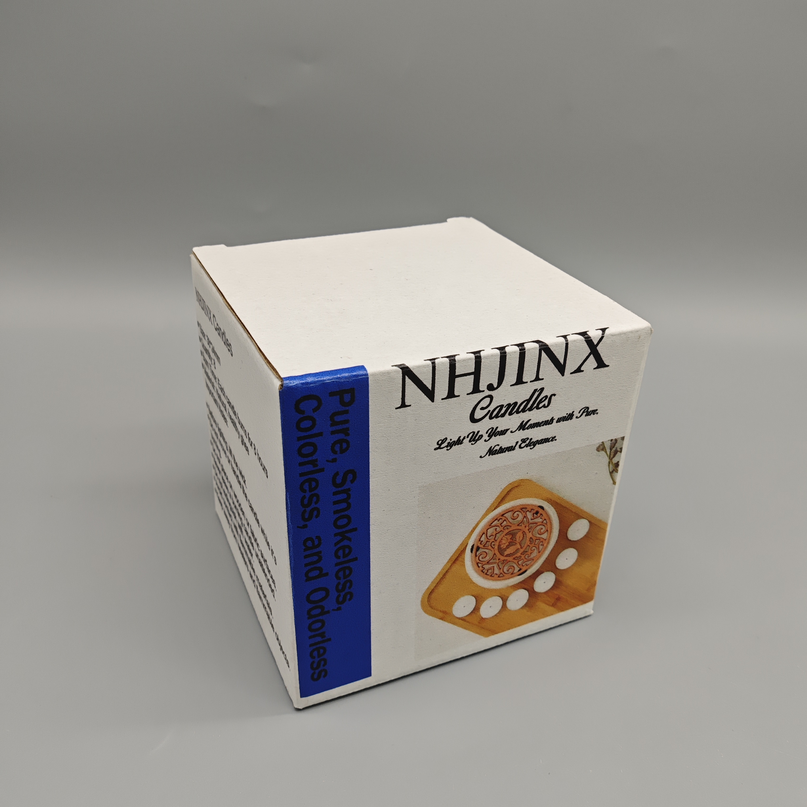 NHJINX Candles, 8 Pack, 38×24mm, 8-Hour Burn Time Each, Smokeless & Clean Burning for Meditation, Prayer, and Home Ambience