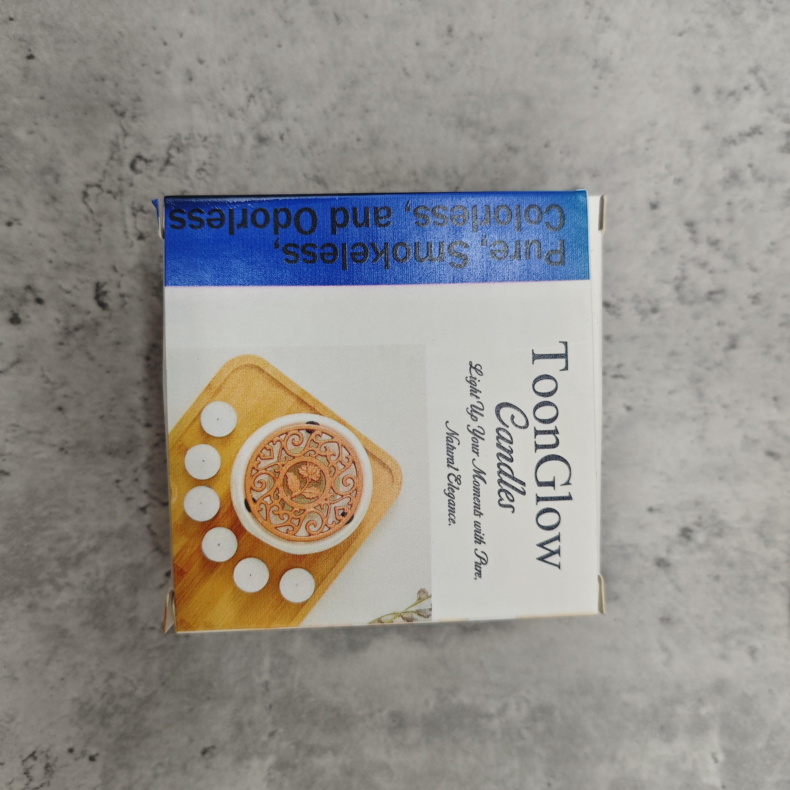 ToonGlow Candles – Natural Ghee Tealight Candles, 8 Pack, 38×24mm, Long-Lasting 8 Hours Burn Time, Healthy & Smokeless for Home, Spa, and Meditation