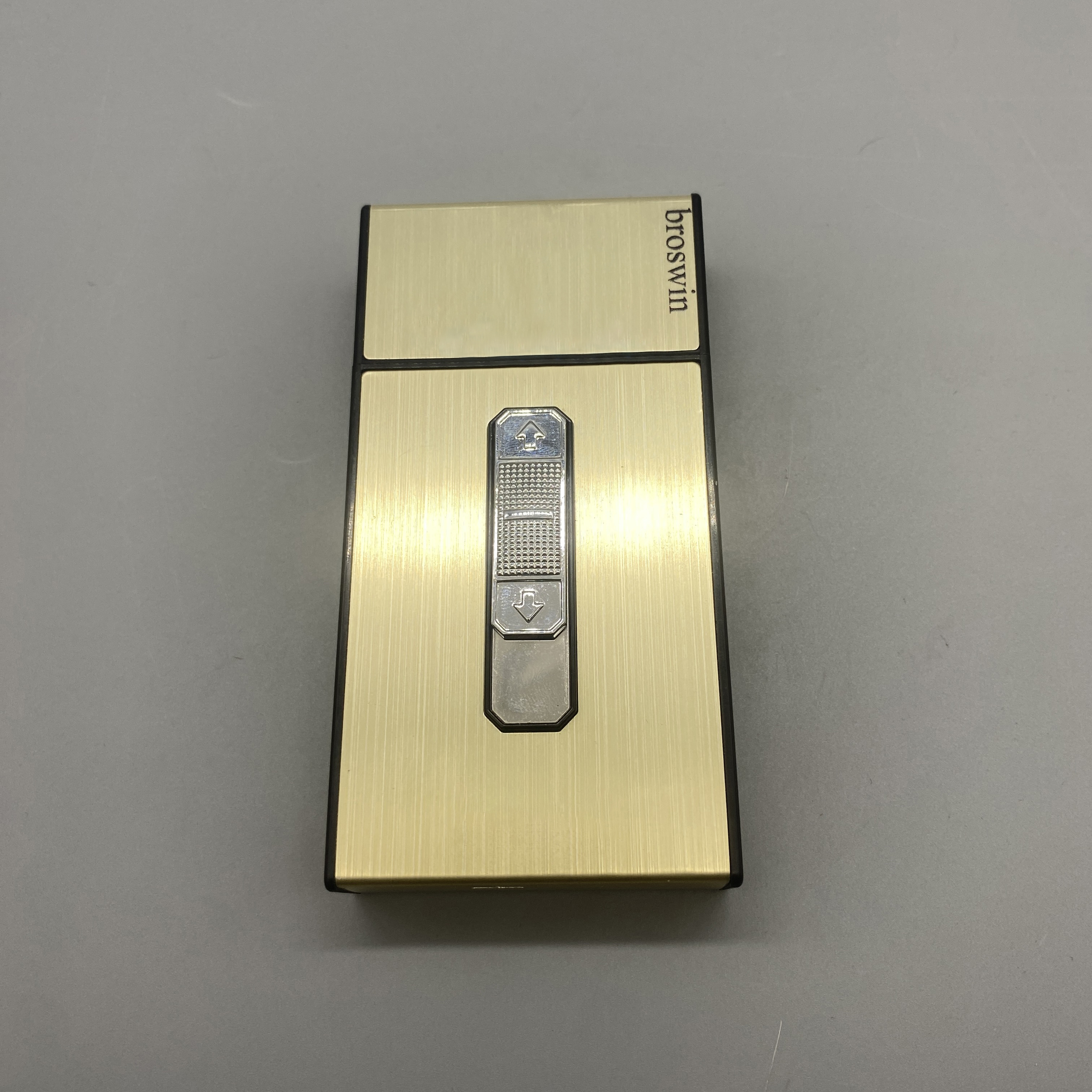 broswin Cigar and cigarette boxes not of precious metal - Elegant Zinc Alloy and ABS Case (116x60x24mm)