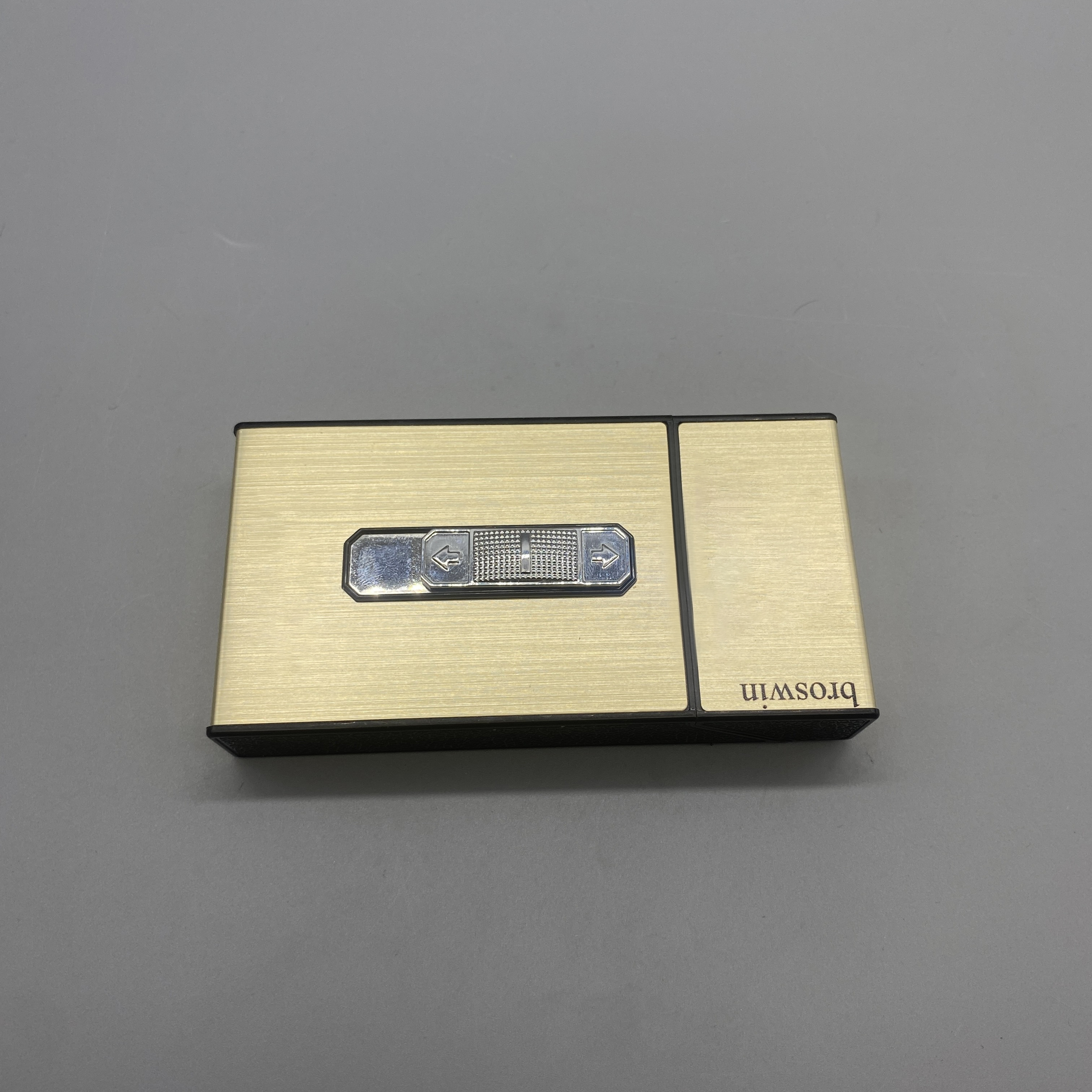 broswin Cigar and cigarette boxes not of precious metal - Elegant Zinc Alloy and ABS Case (116x60x24mm)