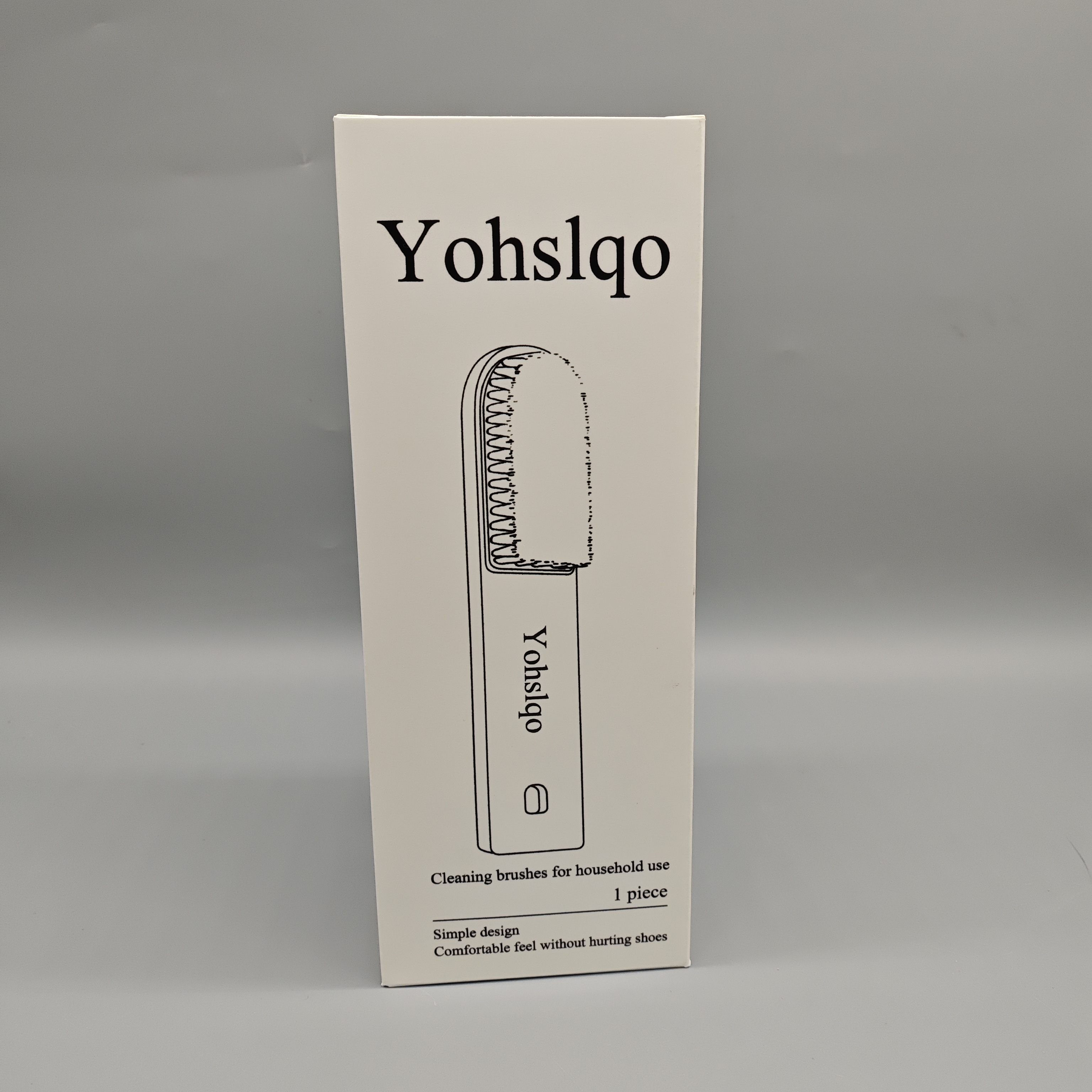 Yohslqo Cleaning Brushes for Household Use, 17×2.5×3.4cm Scrub Brush with PP Handle & PBT Bristles, Lightweight 55g, Durable for Kitchen Bathroom Tile Cleaning