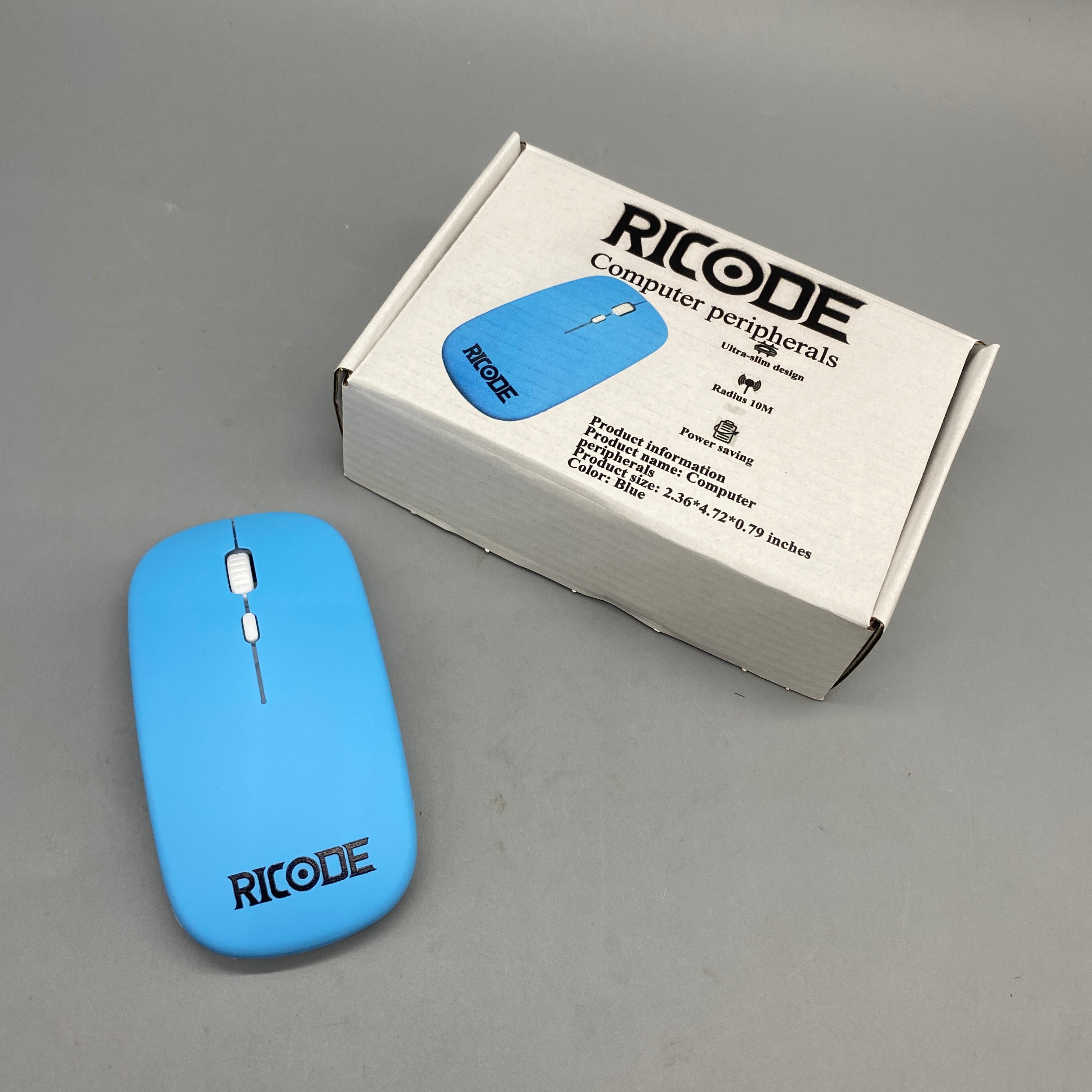 RICODE Computer peripherals – 2.36×4.72×0.79 Inch, Energy-Saving, 10m Range, Portable Computer Peripheral, Blue