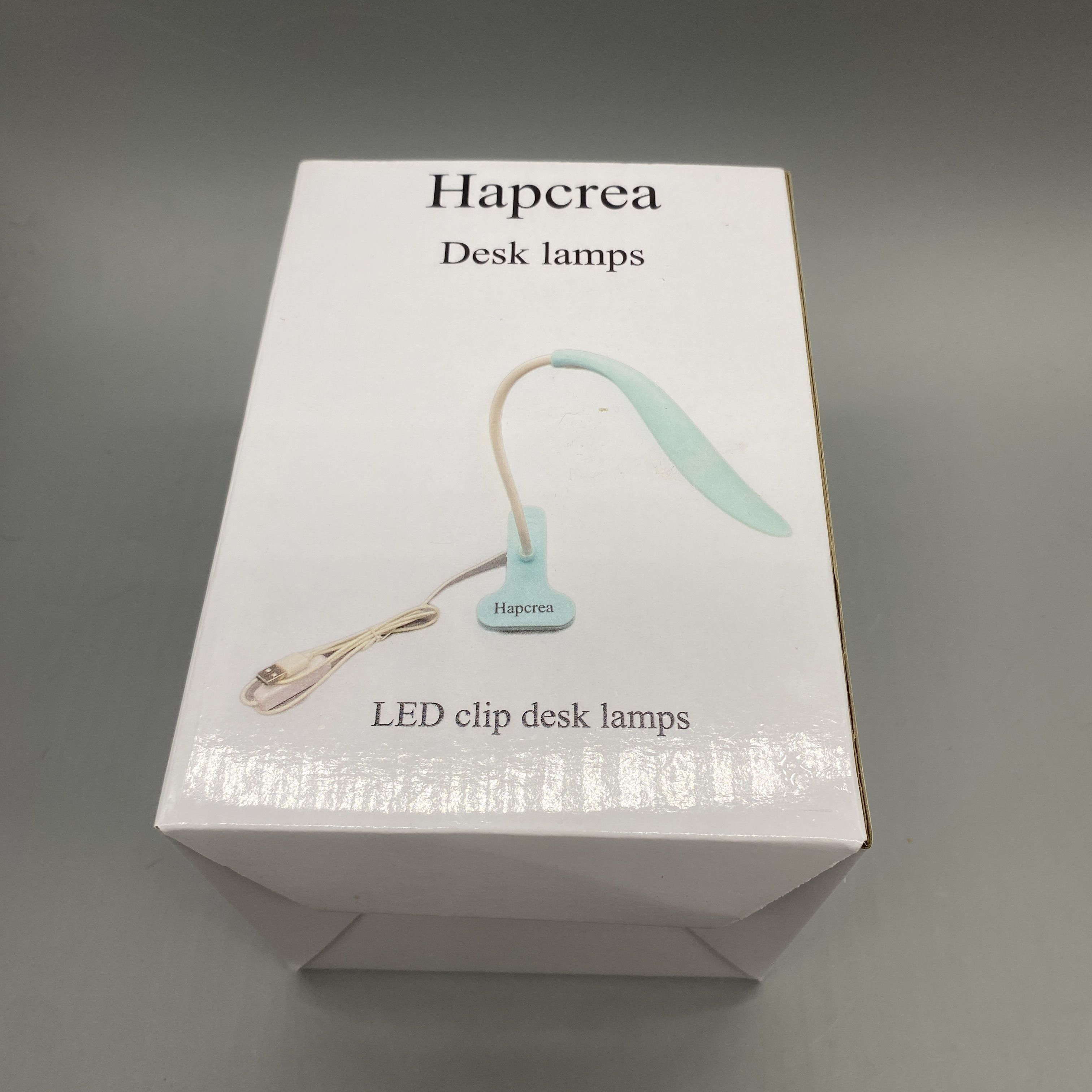 Hapcrea Desk Lamps - 10W, USB Cable 1.5m, Adjustable Color Temperature 3000K-5500K, Rechargeable 2600mAh Battery, Blue Clamp Style, Metal Aluminum + ABS