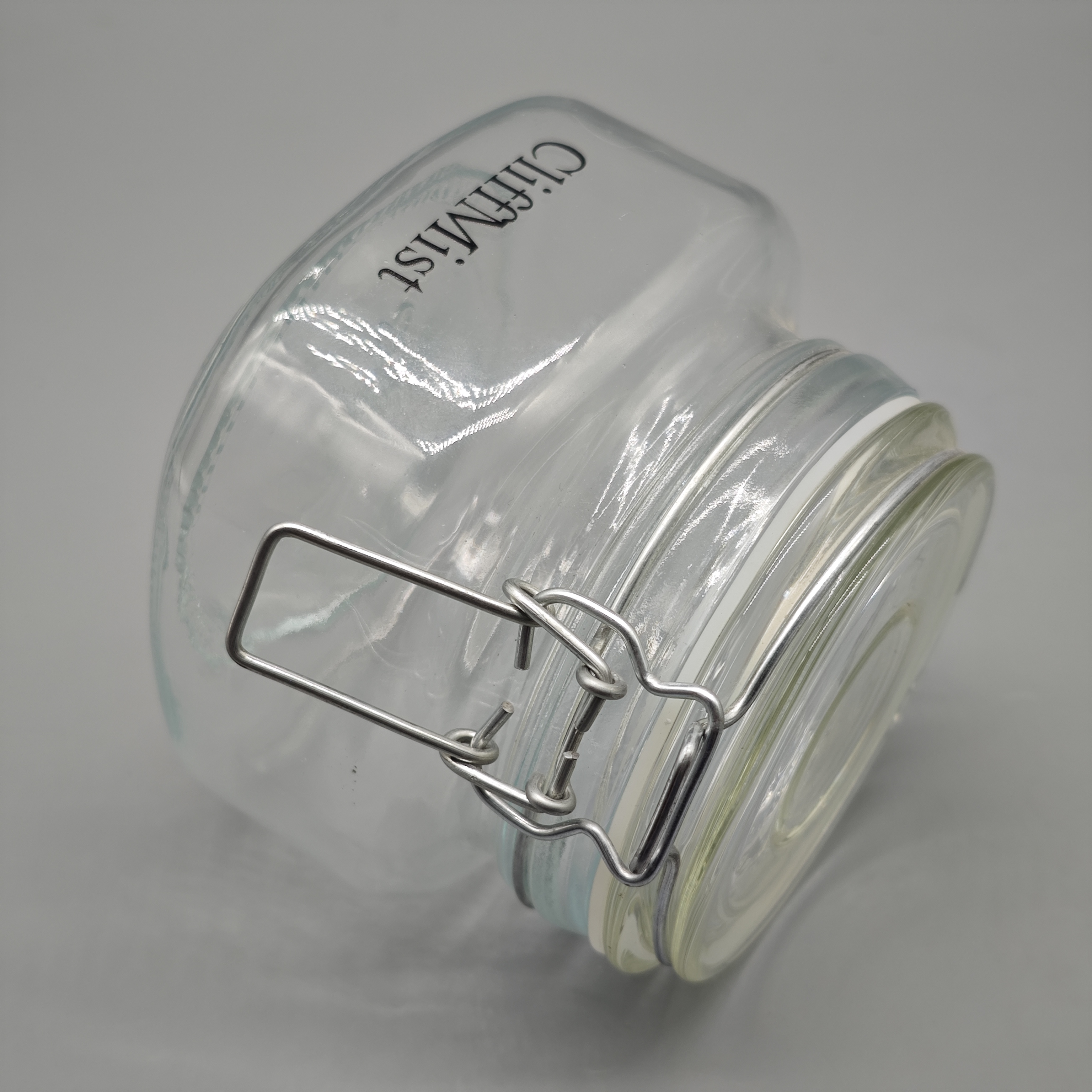 CliffMist Glass Jars with Stainless Steel Lid – 4.1"x4.1"x3.5", Airtight Food Storage, Durable & Multi-Purpose for Tea, Spices, Coffee, and More