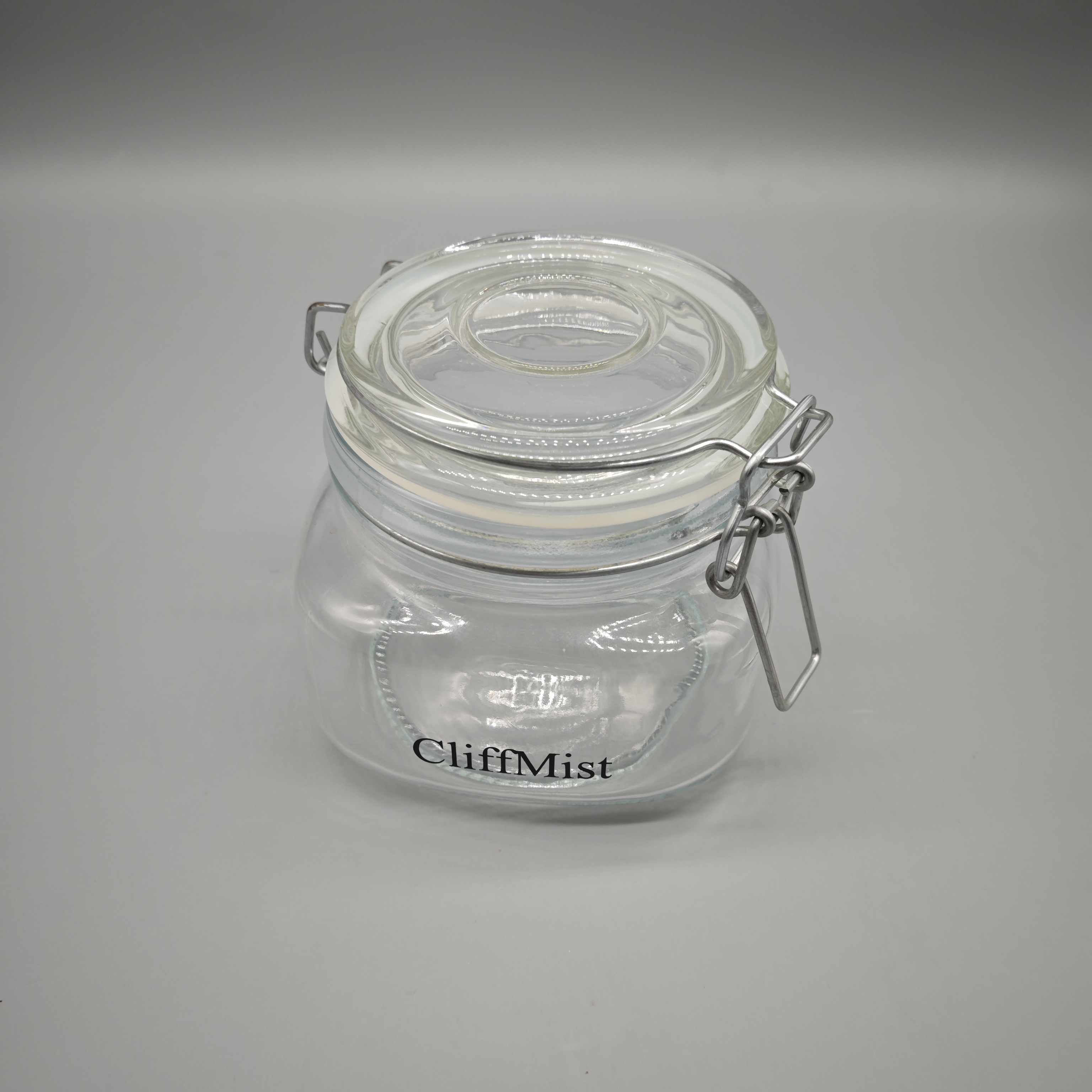 CliffMist Glass Jars with Stainless Steel Lid – 4.1"x4.1"x3.5", Airtight Food Storage, Durable & Multi-Purpose for Tea, Spices, Coffee, and More