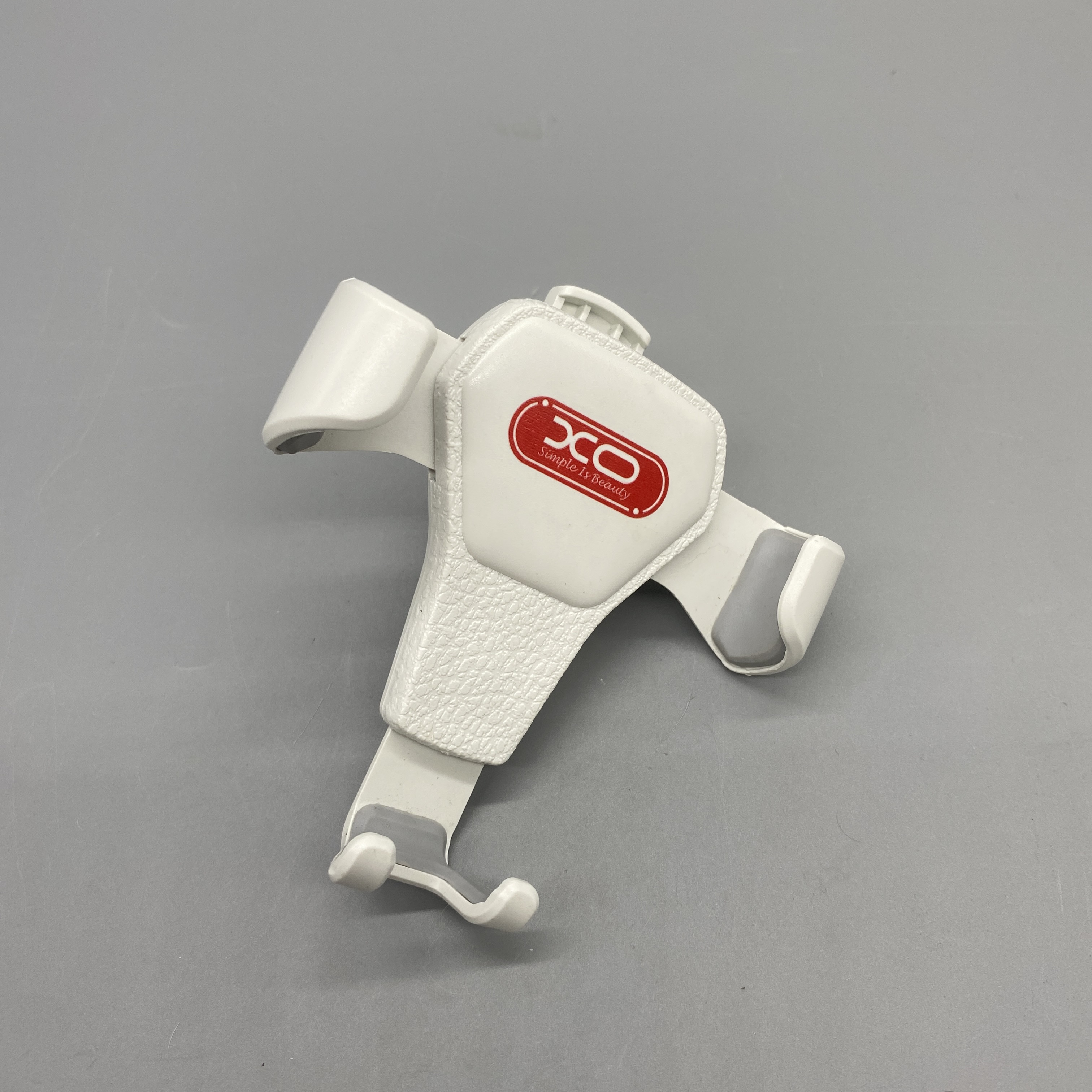 xo simple is beauty In-Car Telephone Handset Cradle - Plastic Material, Fits 4-11 Inch Phones, White Color, 3.6x4x3cm