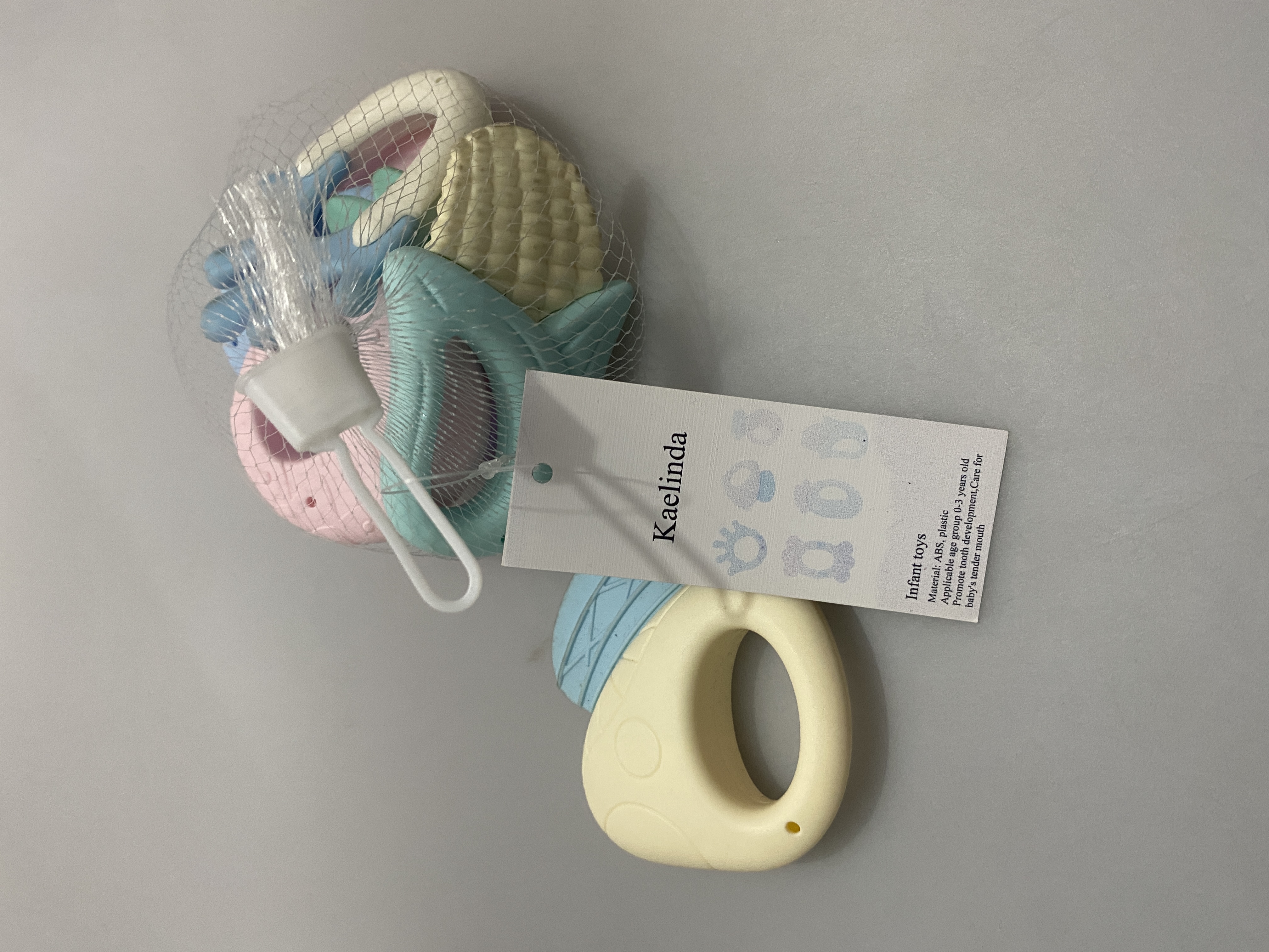 Kaelinda Infant Toys - ABS Plastic Material, Set of 6, Play/Bite/Rattle Features, Suitable for Ages 0-12 Months