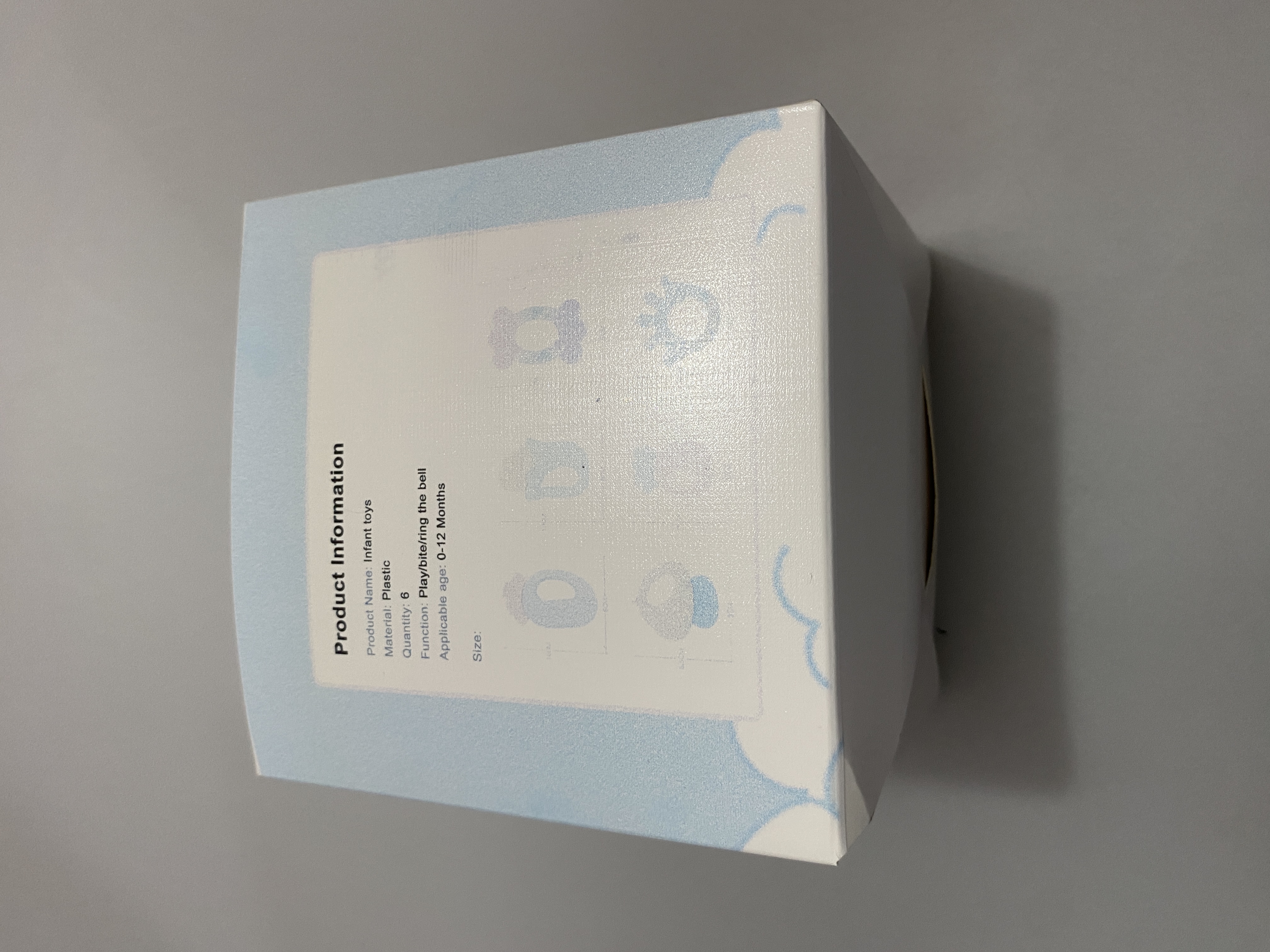 Kaelinda Infant Toys - ABS Plastic Material, Set of 6, Play/Bite/Rattle Features, Suitable for Ages 0-12 Months