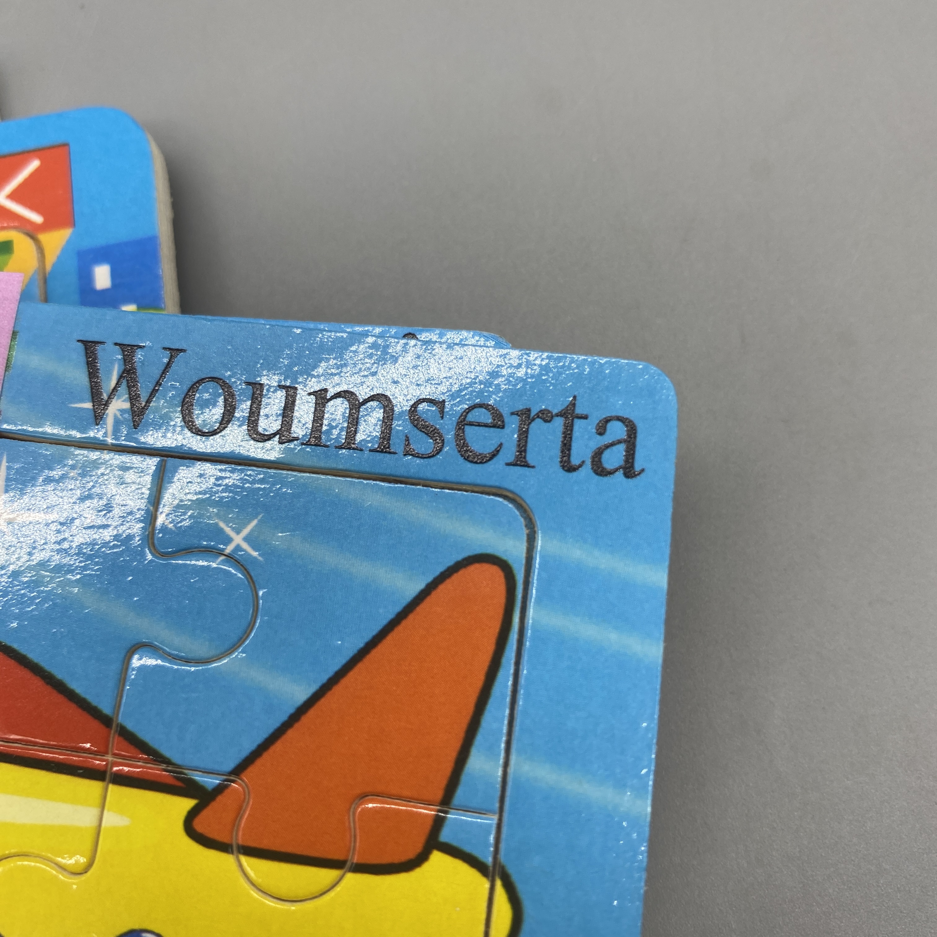 Woumserta Jigsaw Puzzles, 4-Piece Set, 15×15×0.6cm, Wooden Material, Suitable for Ages 3-6