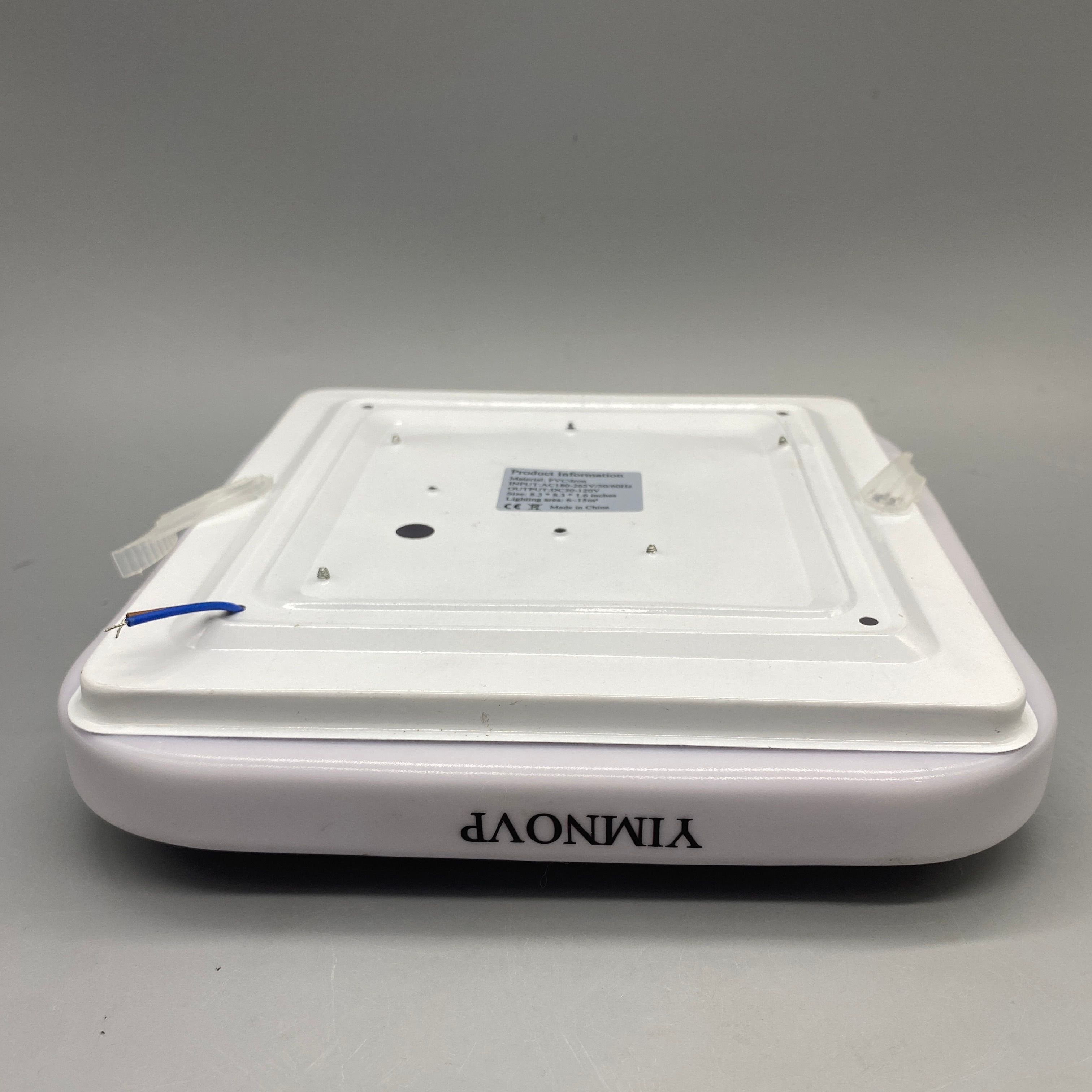 YIMNOVP White Square LED Ceiling Light, Aluminum Housing, Eye Protection, Energy-Saving Luminaires with Built-in Light Source