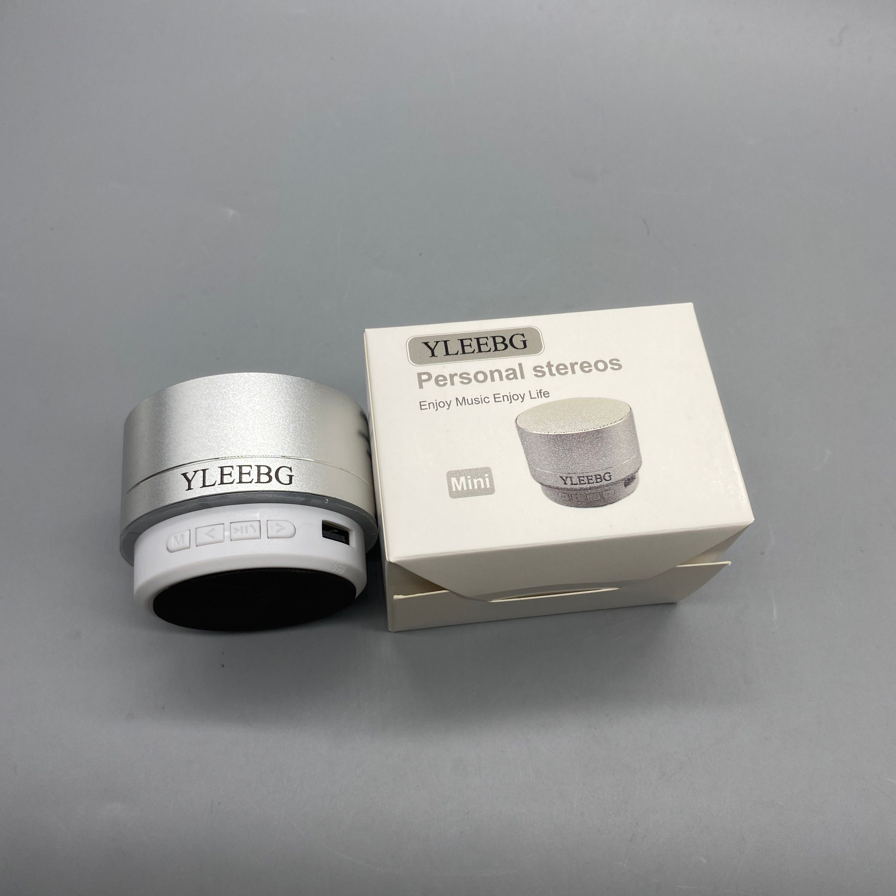 YLEEBG Personal Stereo, Compact 69x69x49mm, 3W Output Power, 5V Input, Bluetooth Range <10m