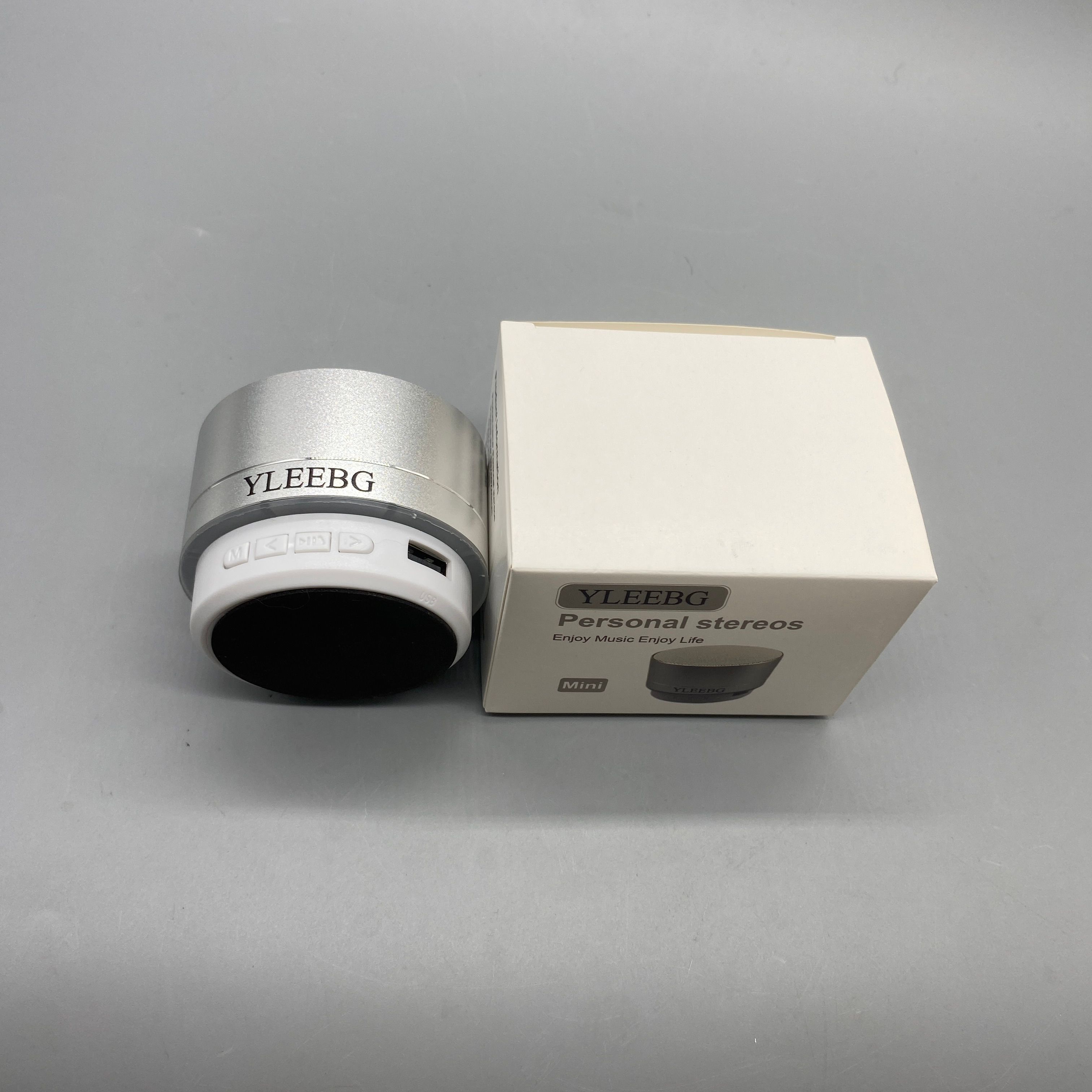 YLEEBG Personal Stereo, Compact 69x69x49mm, 3W Output Power, 5V Input, Bluetooth Range <10m