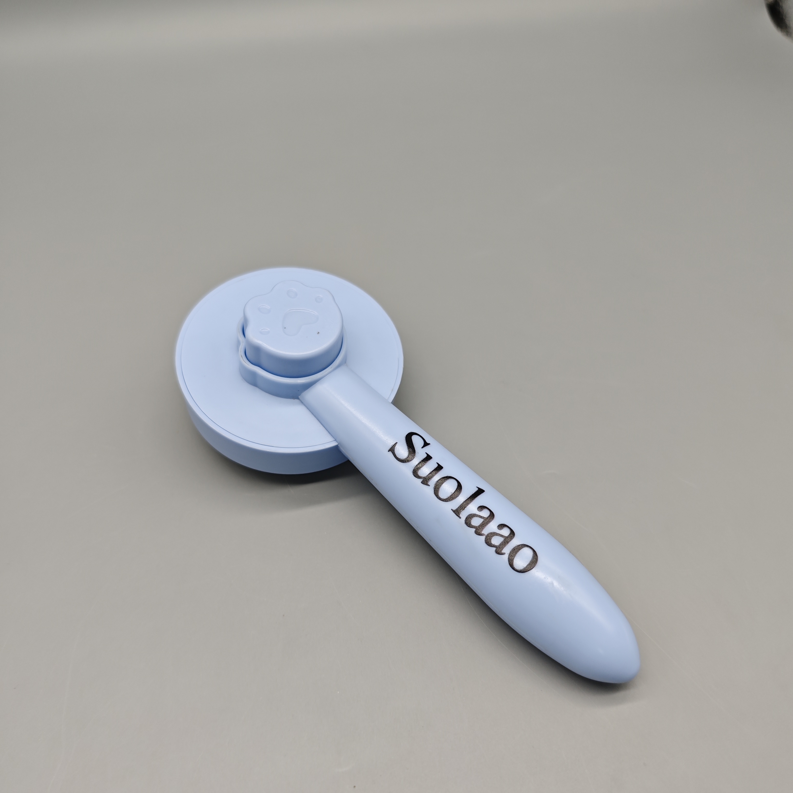 Suolaao Pet Brush for Dogs and Cats, Blue, 7×1.8×2.9in, Stainless Steel Bristles, Easy Grooming and Shedding Tool, Safe for All Fur Types