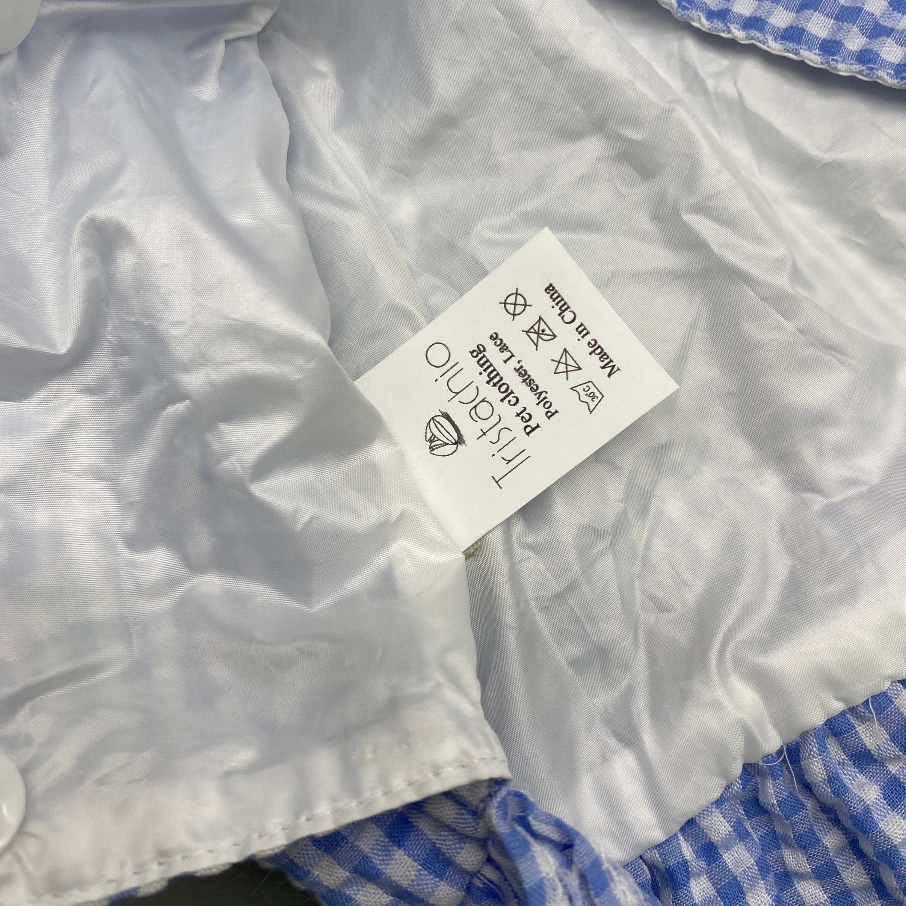 Tristachio Pet Clothing, Multicolor Polyester Lace Design, Size S