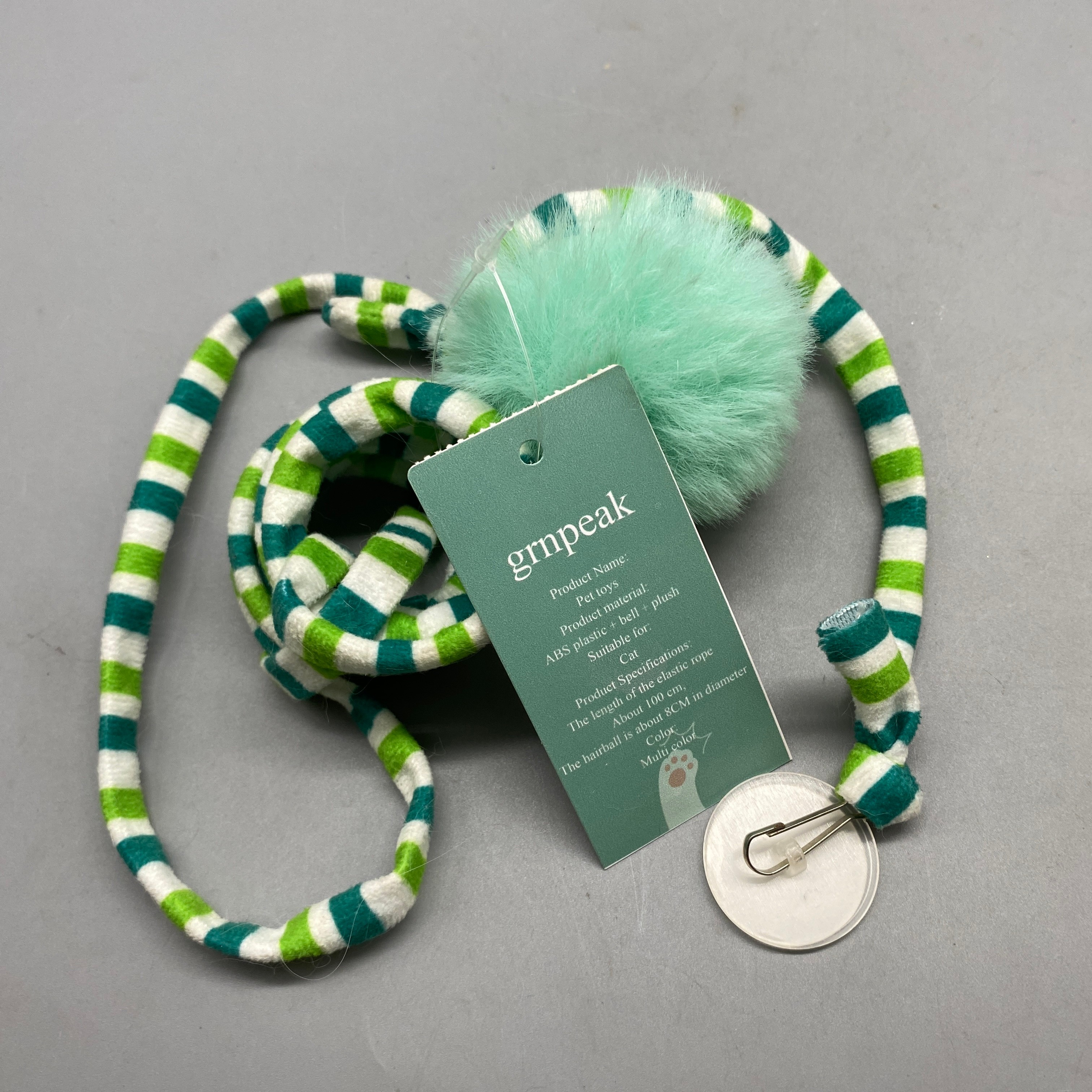 Grnpeak Pet Toys – Interactive and Durable Toys for Cats ABS Plastic, Bell, Plush Hairball – Fun and Engaging Playtime for Your Feline Friend