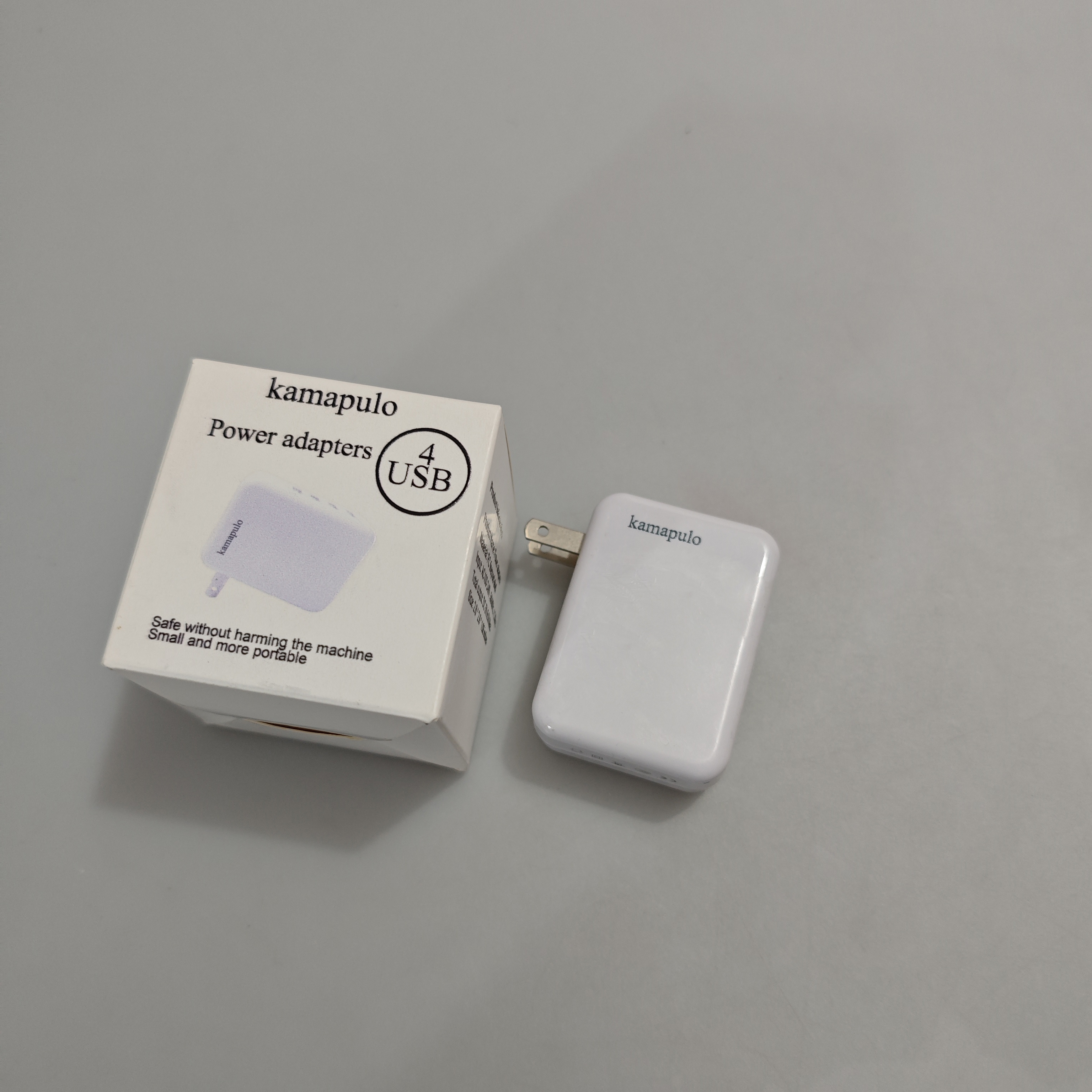 Kamapulo Power Adapters - 4-Port USB Charger with Foldable Plug for Travel-Friendly Charging