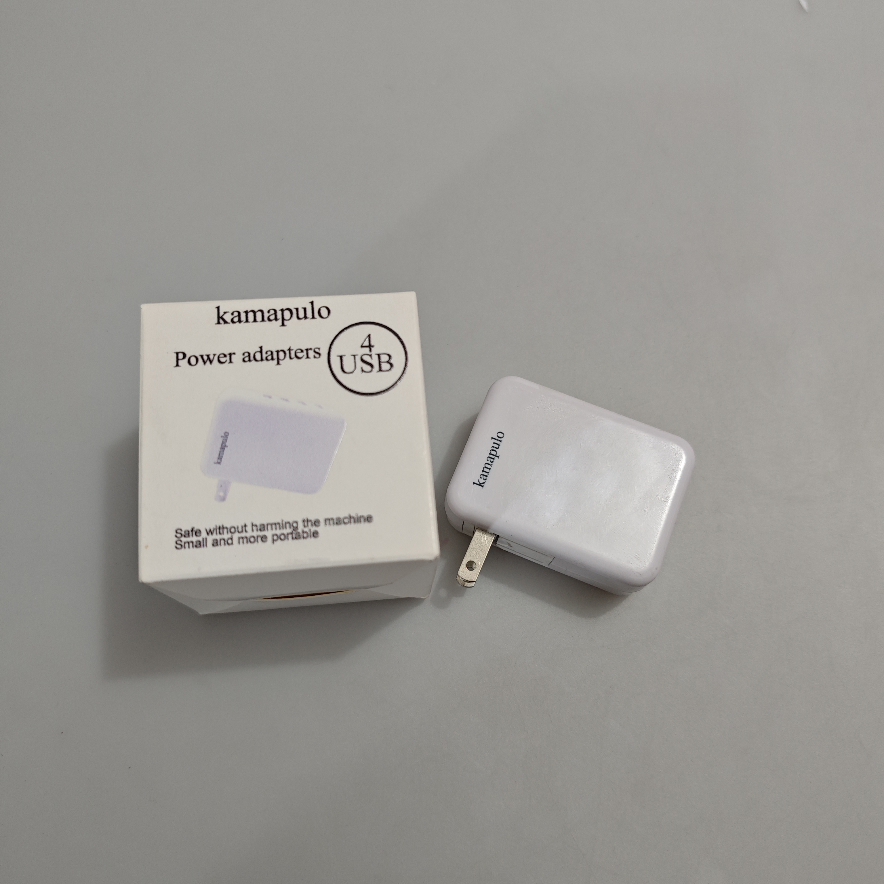 Kamapulo Power Adapters - 4-Port USB Charger with Foldable Plug for Travel-Friendly Charging