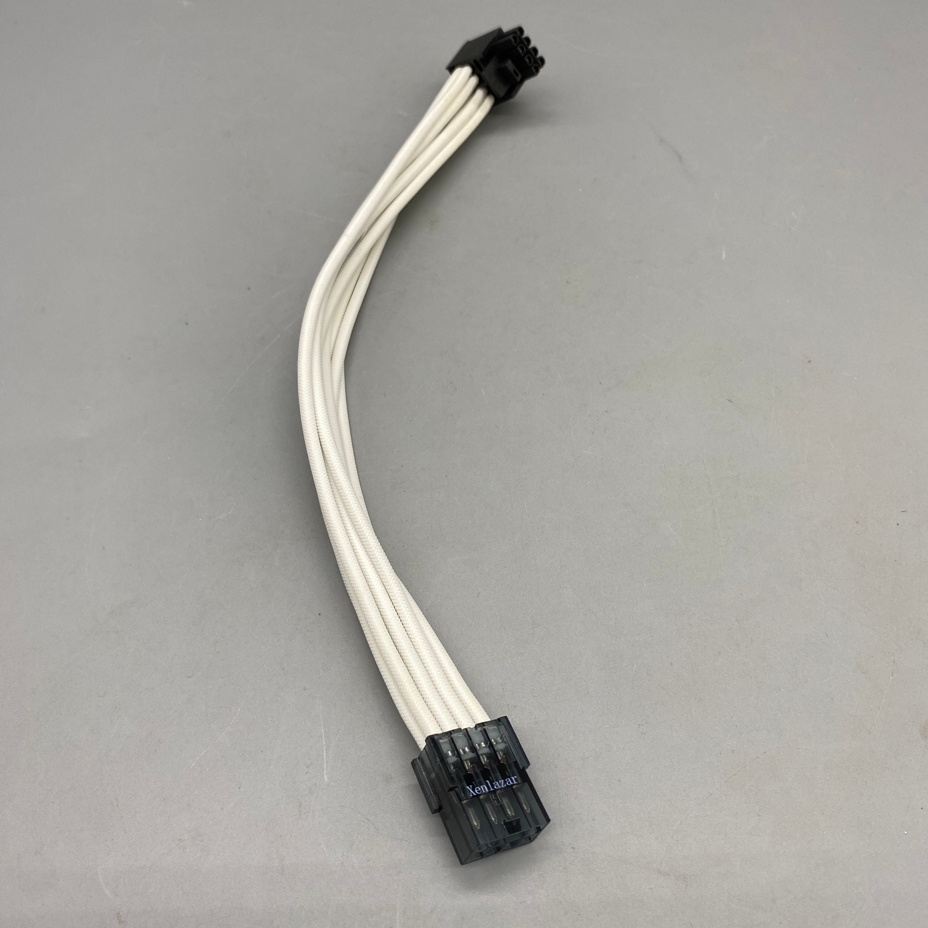 Xenlazar Power Connectors, 4+4 Pin CPU 8-Pin, 18AWG Tinned Copper, Insulated Soft Sleeving, Compatible with 4-Pin/8-Pin Connections