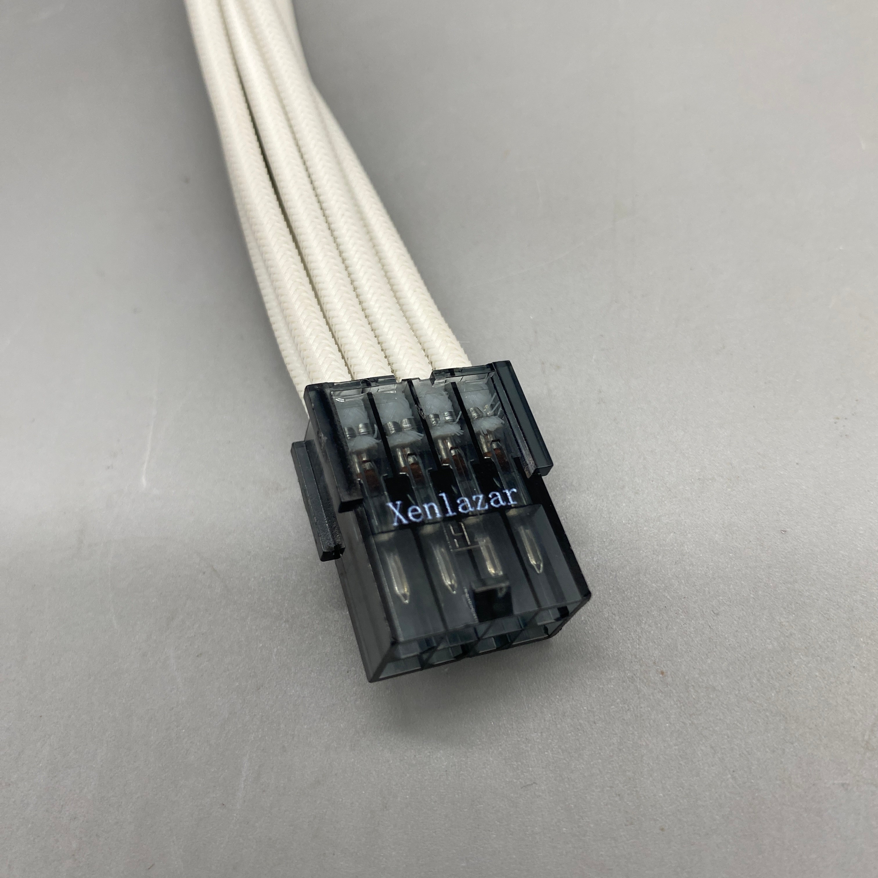 Xenlazar Power Connectors, 4+4 Pin CPU 8-Pin, 18AWG Tinned Copper, Insulated Soft Sleeving, Compatible with 4-Pin/8-Pin Connections