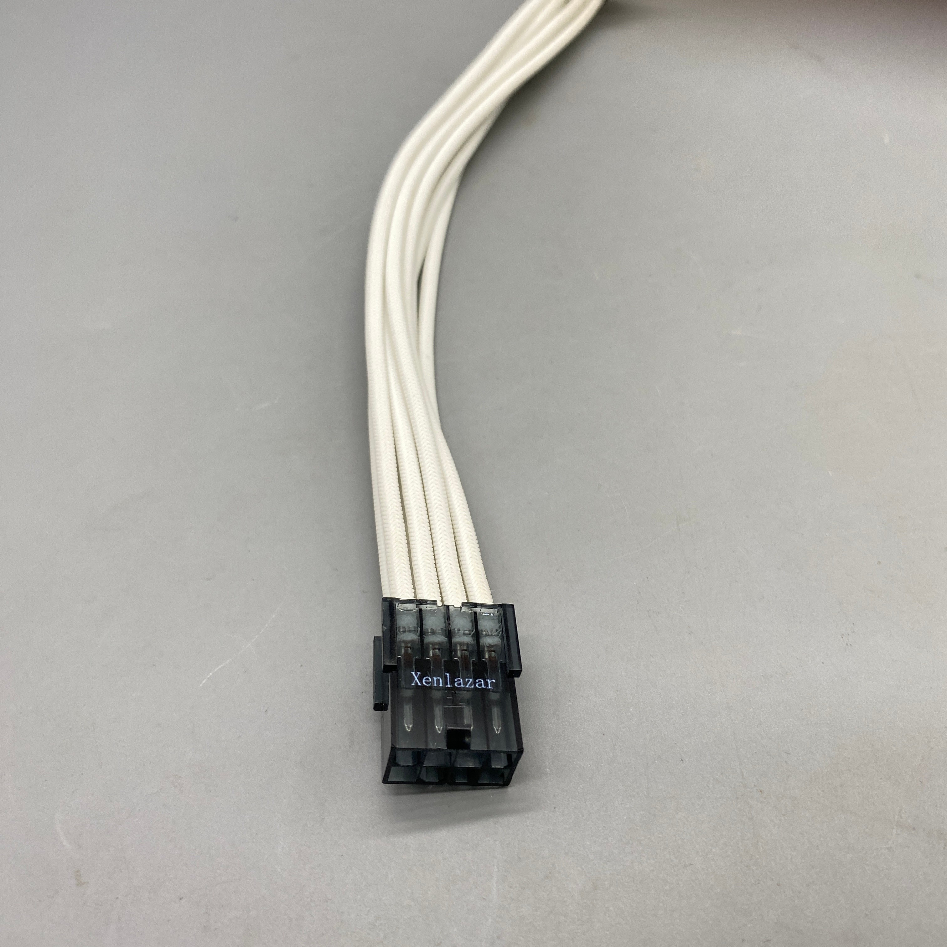 Xenlazar Power Connectors, 4+4 Pin CPU 8-Pin, 18AWG Tinned Copper, Insulated Soft Sleeving, Compatible with 4-Pin/8-Pin Connections