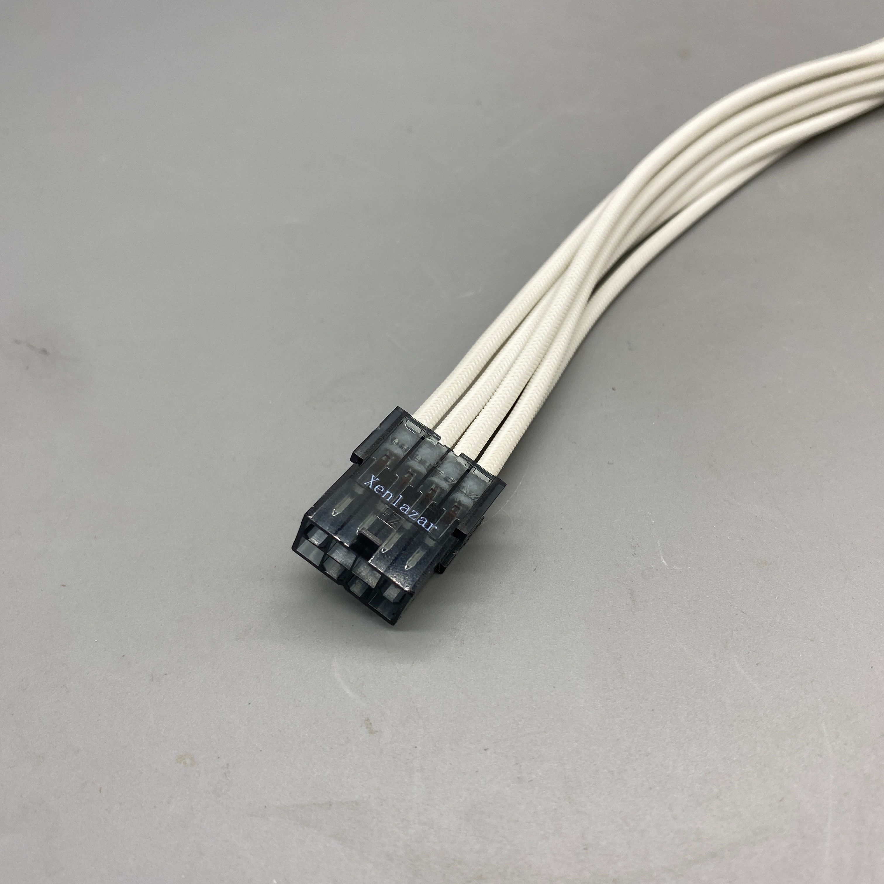 Xenlazar Power Connectors, 4+4 Pin CPU 8-Pin, 18AWG Tinned Copper, Insulated Soft Sleeving, Compatible with 4-Pin/8-Pin Connections