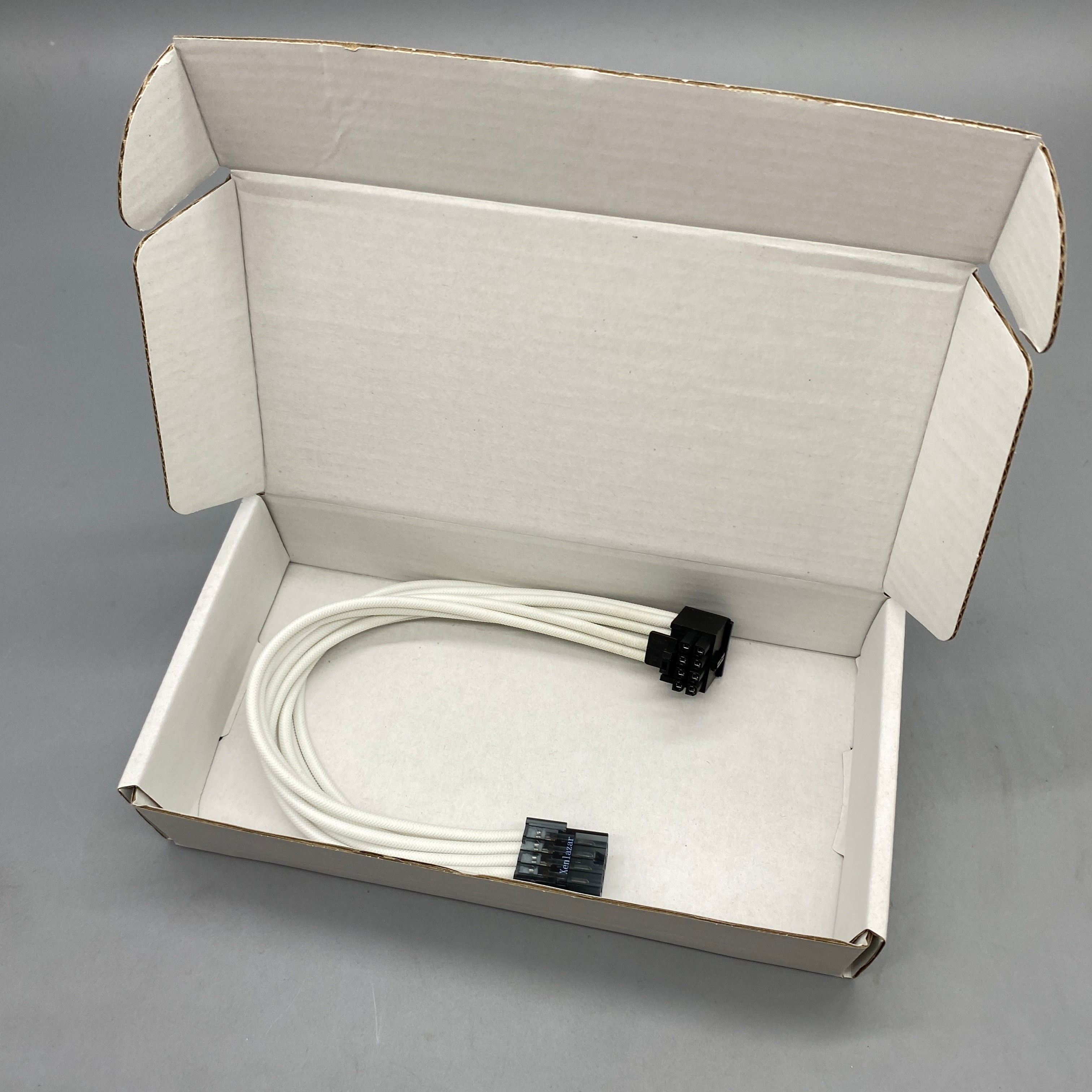 Xenlazar Power Connectors, 4+4 Pin CPU 8-Pin, 18AWG Tinned Copper, Insulated Soft Sleeving, Compatible with 4-Pin/8-Pin Connections